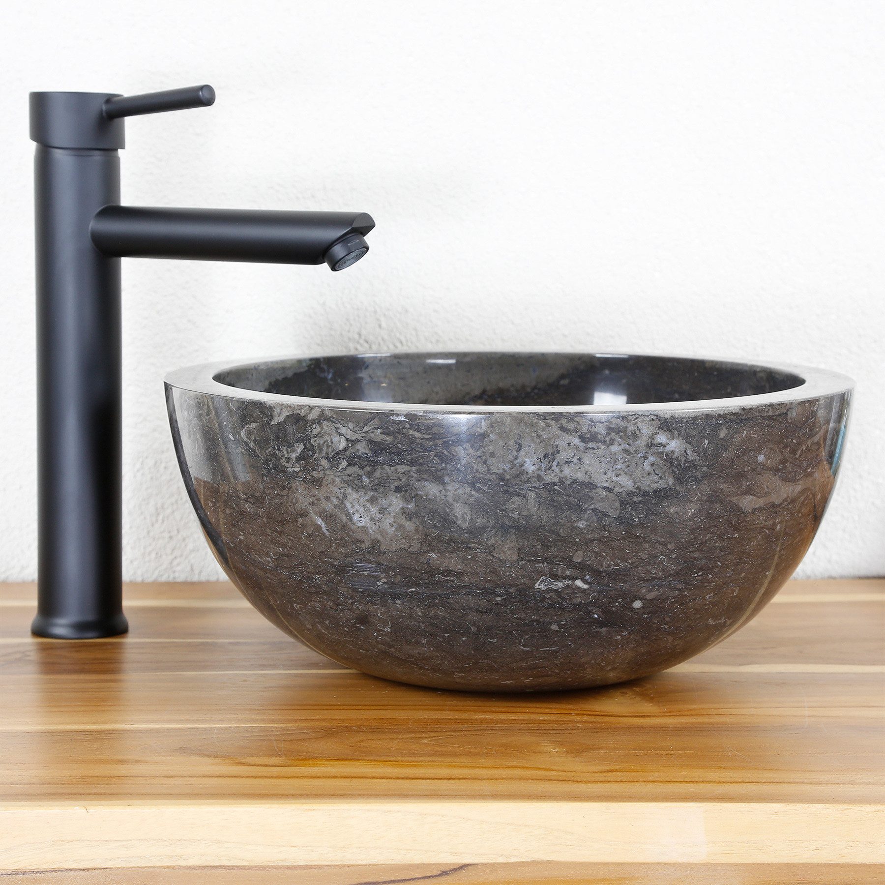 Waschbecken Stein Waschbecken - Marmor Aufsatzwaschbecken für Badezimmer Gäste-WC