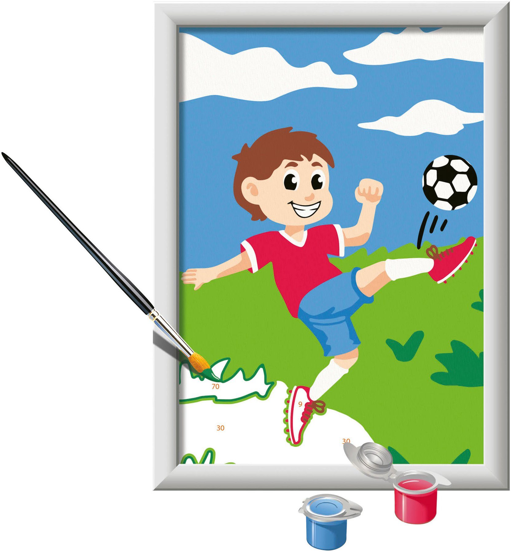 Ravensburger Malen nach Zahlen Spaß am Fußball, Made in Europe
