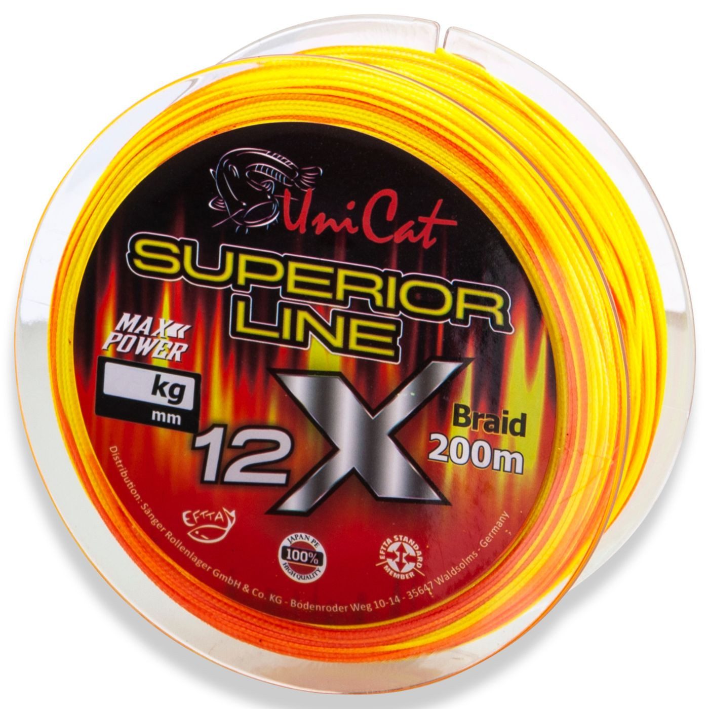 Angelschnur Uni Cat 12X Braid Superior Line - 200m Welsschnur
