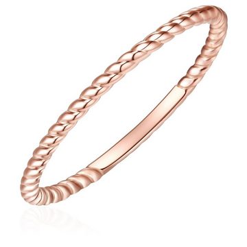 Glanzstücke München Silberring roségold, aus Sterling Silber