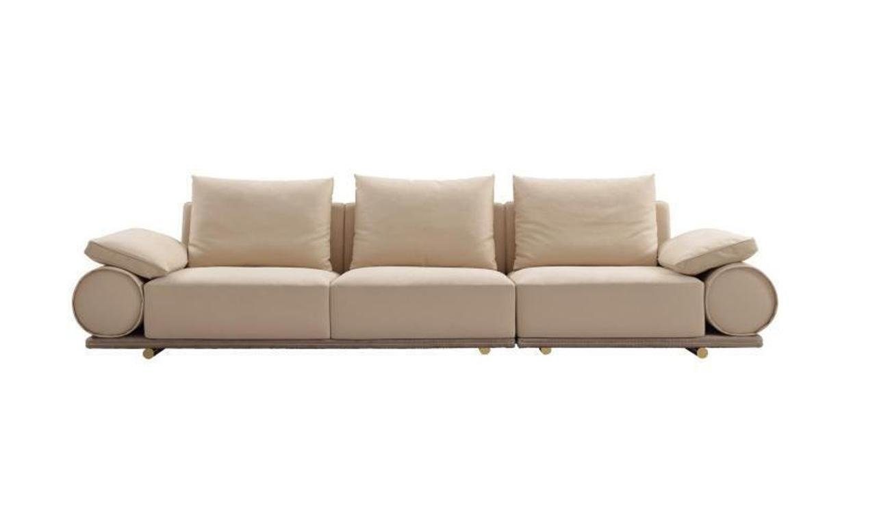 4-Sitzer in Teile, 1 JVmoebel Polstersofas Modern Dreisitzer Sofa Couch Luxus, Europa Made 4er. Wohnzimmer