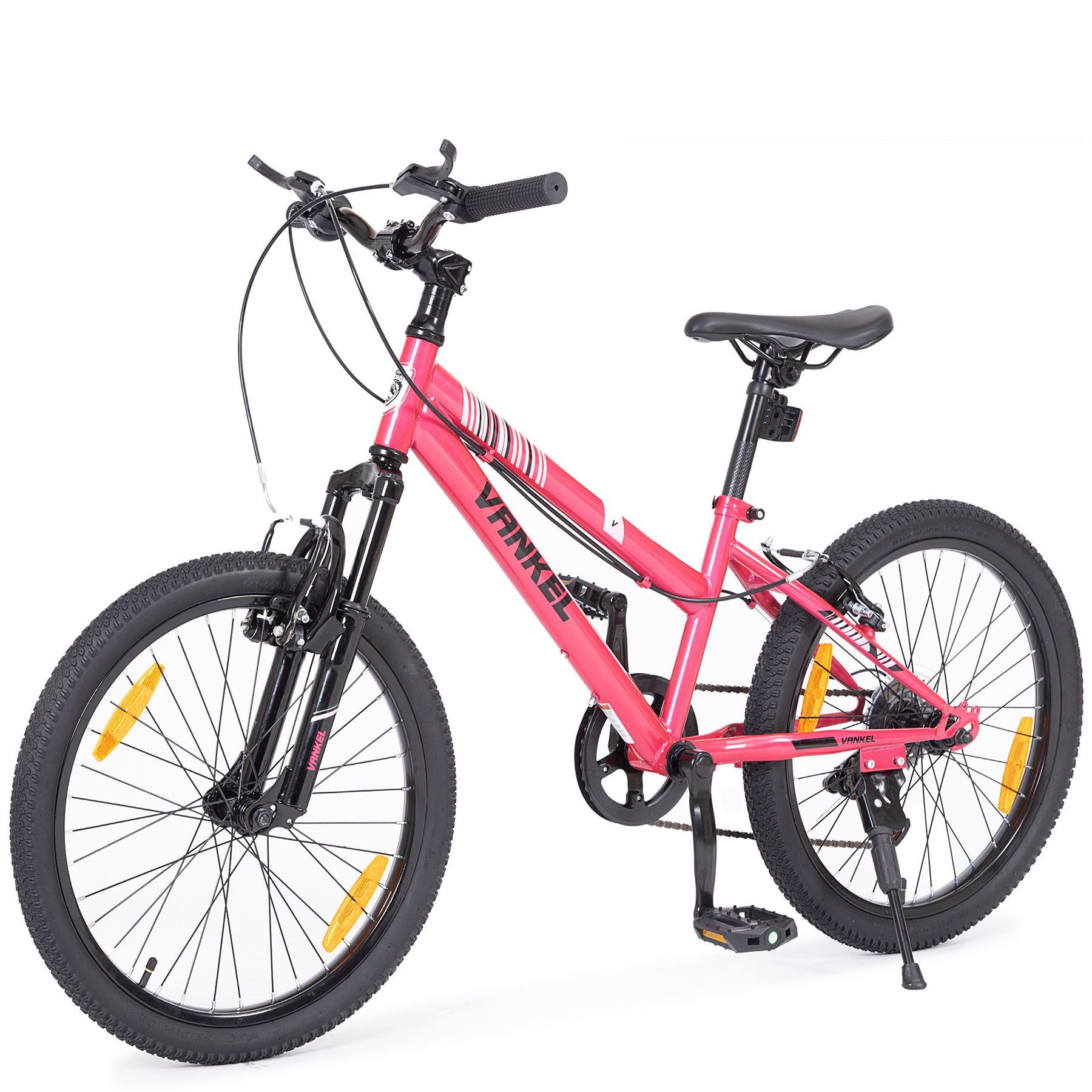 Vankel Kinderfahrrad 20 Zoll kinderfahrräder mountainbike für mädchen jungen, 6 Gang, Kettenschaltung, 20 Zoll MTB für 6-10 Jahre, Kinderrad mit V-Brake