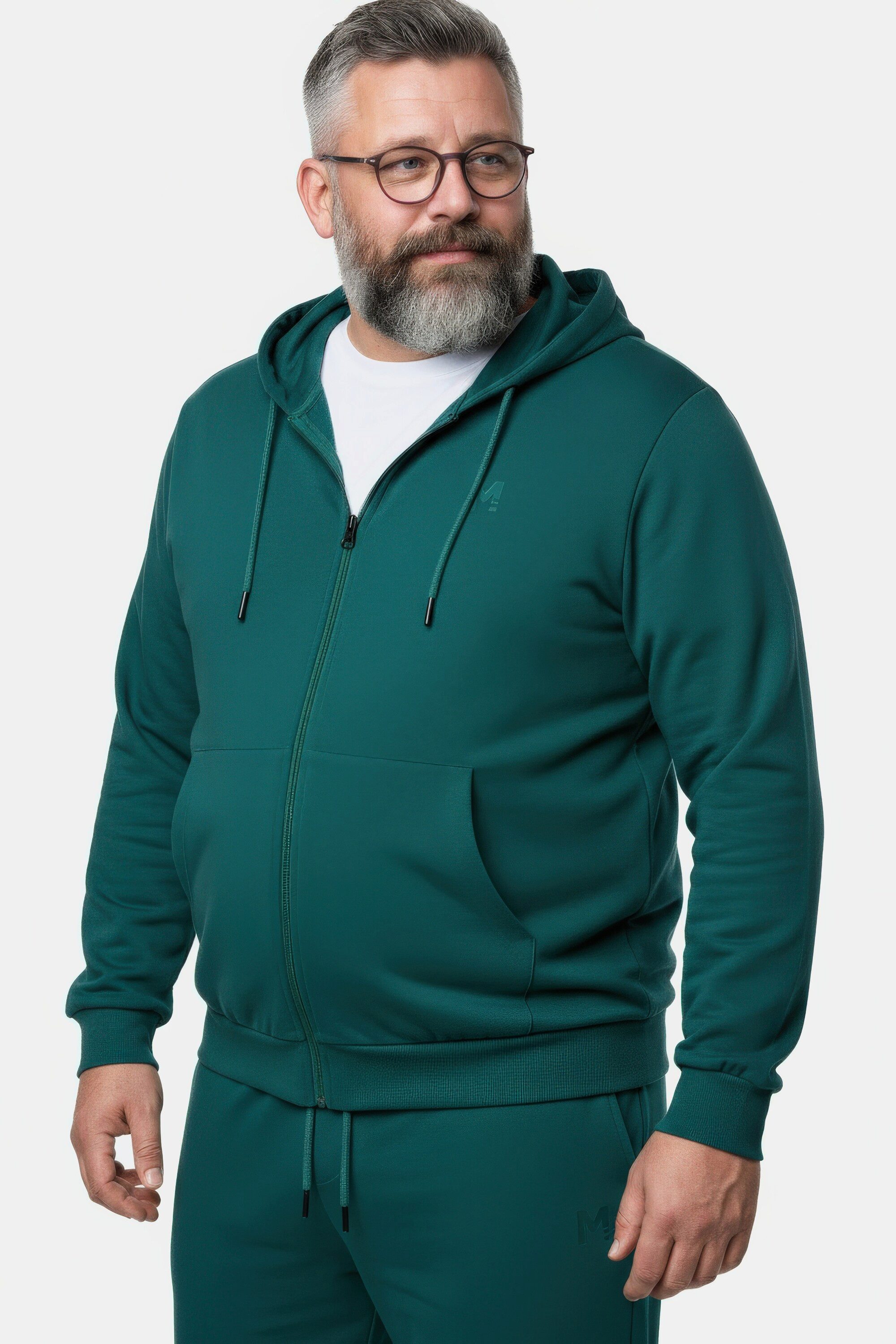 Men Plus Sweatshirt Men+ Kapuzen-Sweatjacke Basic bis 8 XL günstig online kaufen