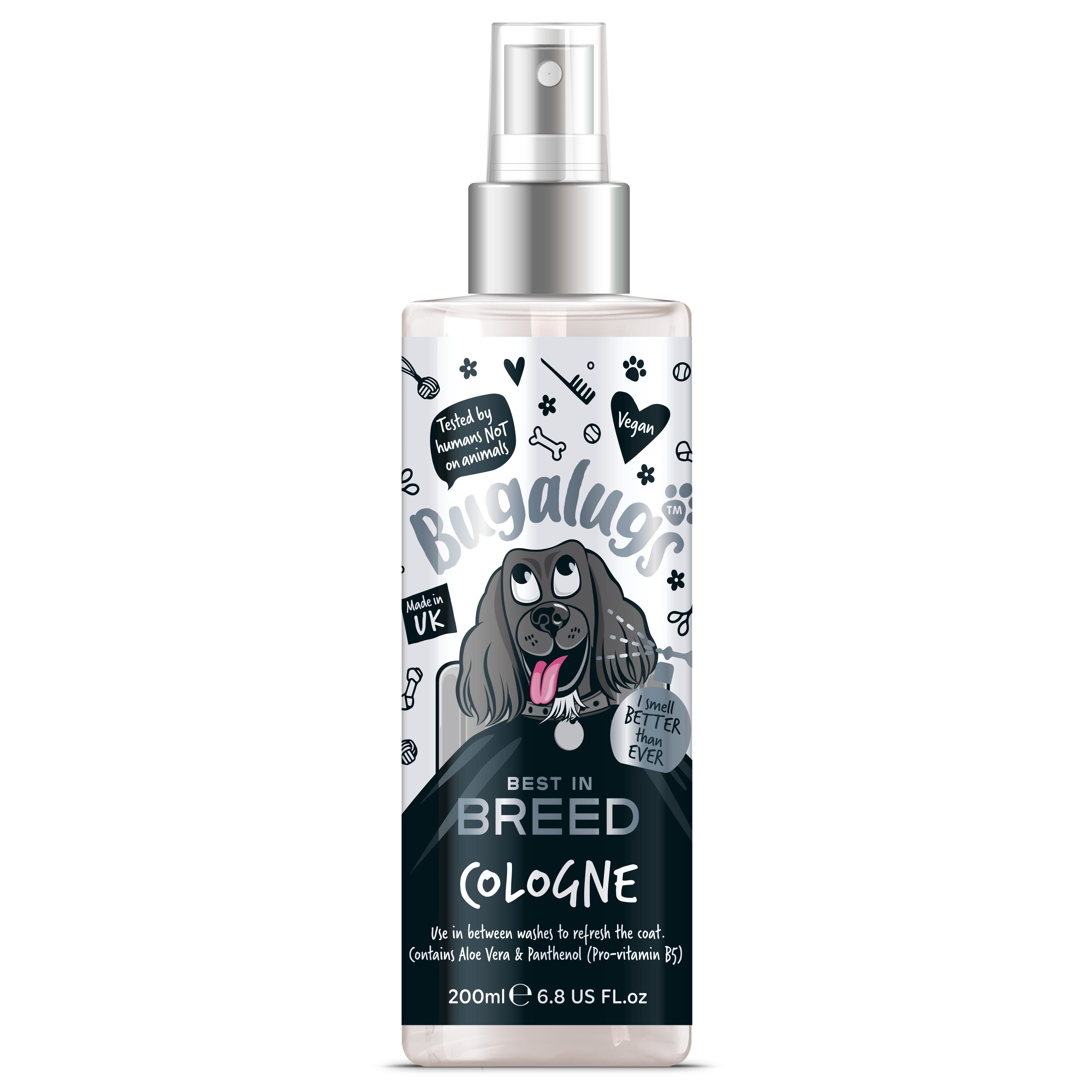 Bugalugs Fellpflege Bugalugs bestes Hundeparfüm Premium Zitrusdüfte Hundedeodorant Fellpfl, 200 ml, (1-St), Hundeparfüm, Premium, langanhaltender Duft