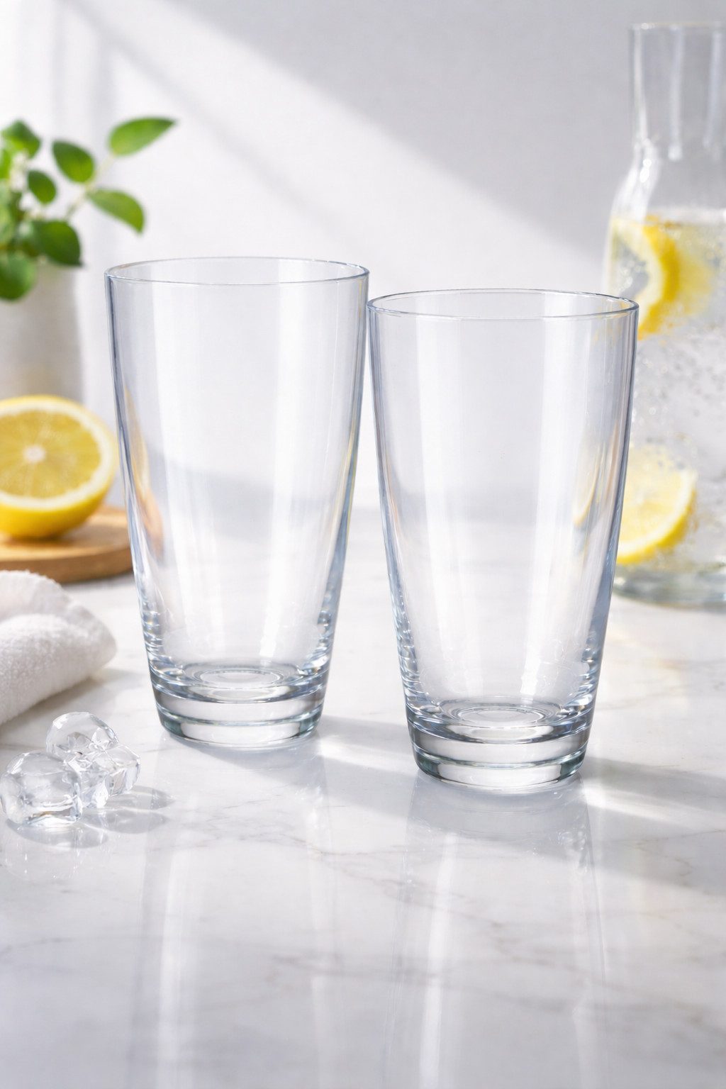 Mach1 Gläser-Set Acrylgläser 2er Set robuste Trinkgläser 470ml für Garten, Camping