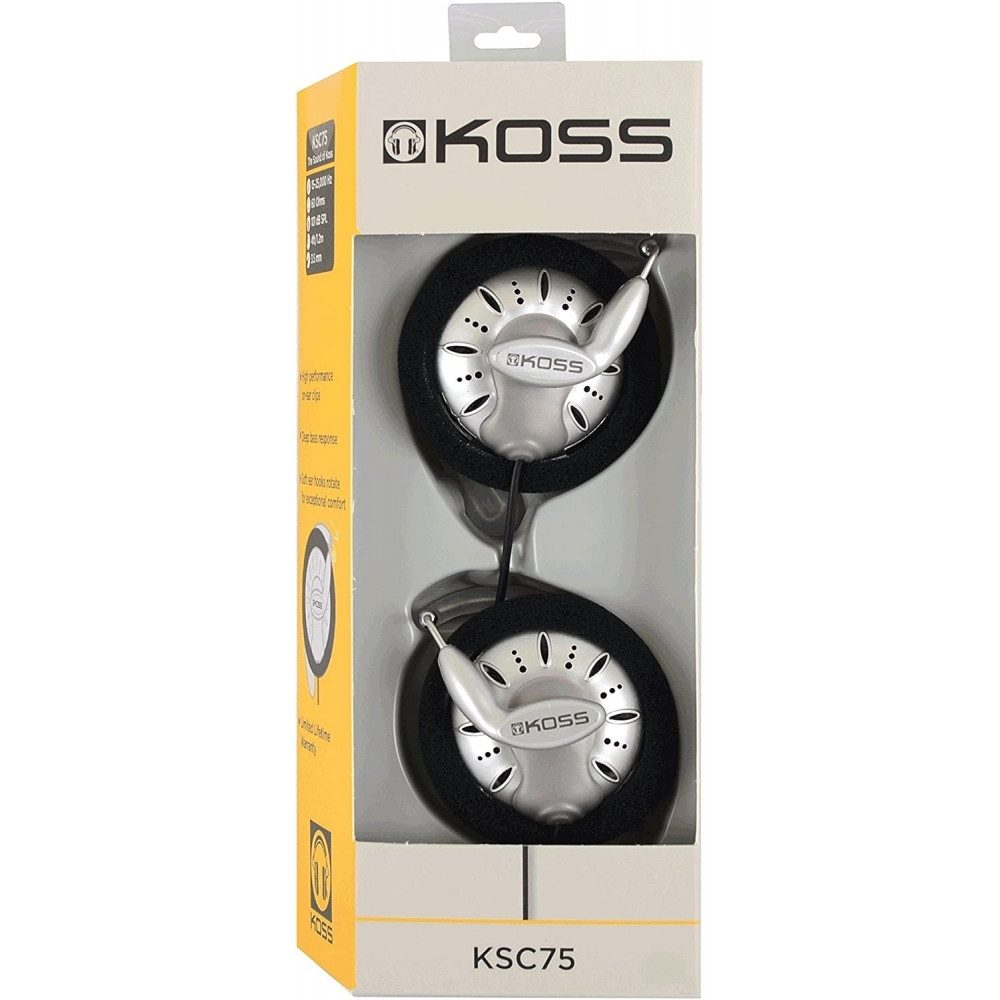 Koss Koss KSC75 Ohrclip Kopfhörer für Sport und unterwegs. Kopfhörer (Offene Bauweise für Gespräche, Offene Bauweise für Gespräche)