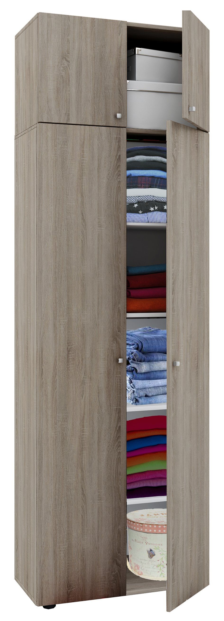 VCM Kleiderschrank Kleiderschrank Jugendschrank Vandol Drehtüren SA