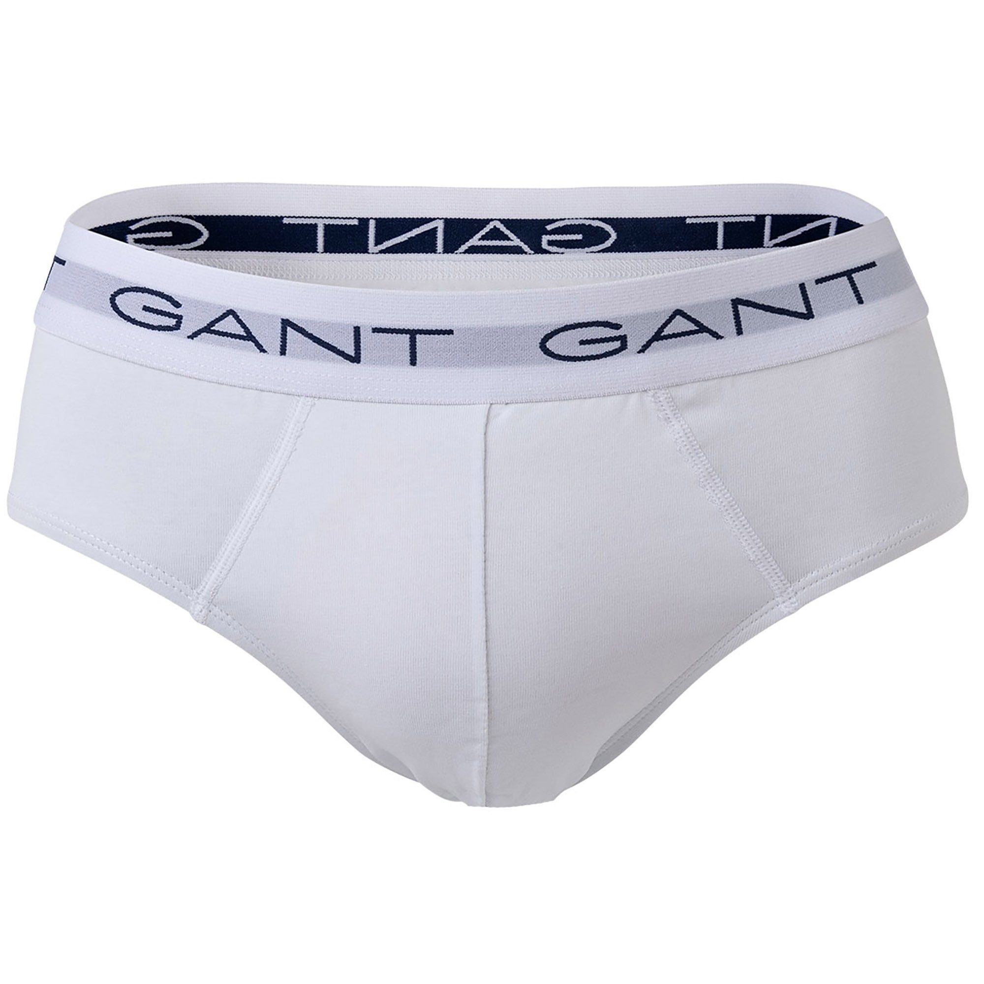 Gant Slip Herren Mehrfarbig Briefs, Logo-Bund, Slips, Cotton 3er - Pack