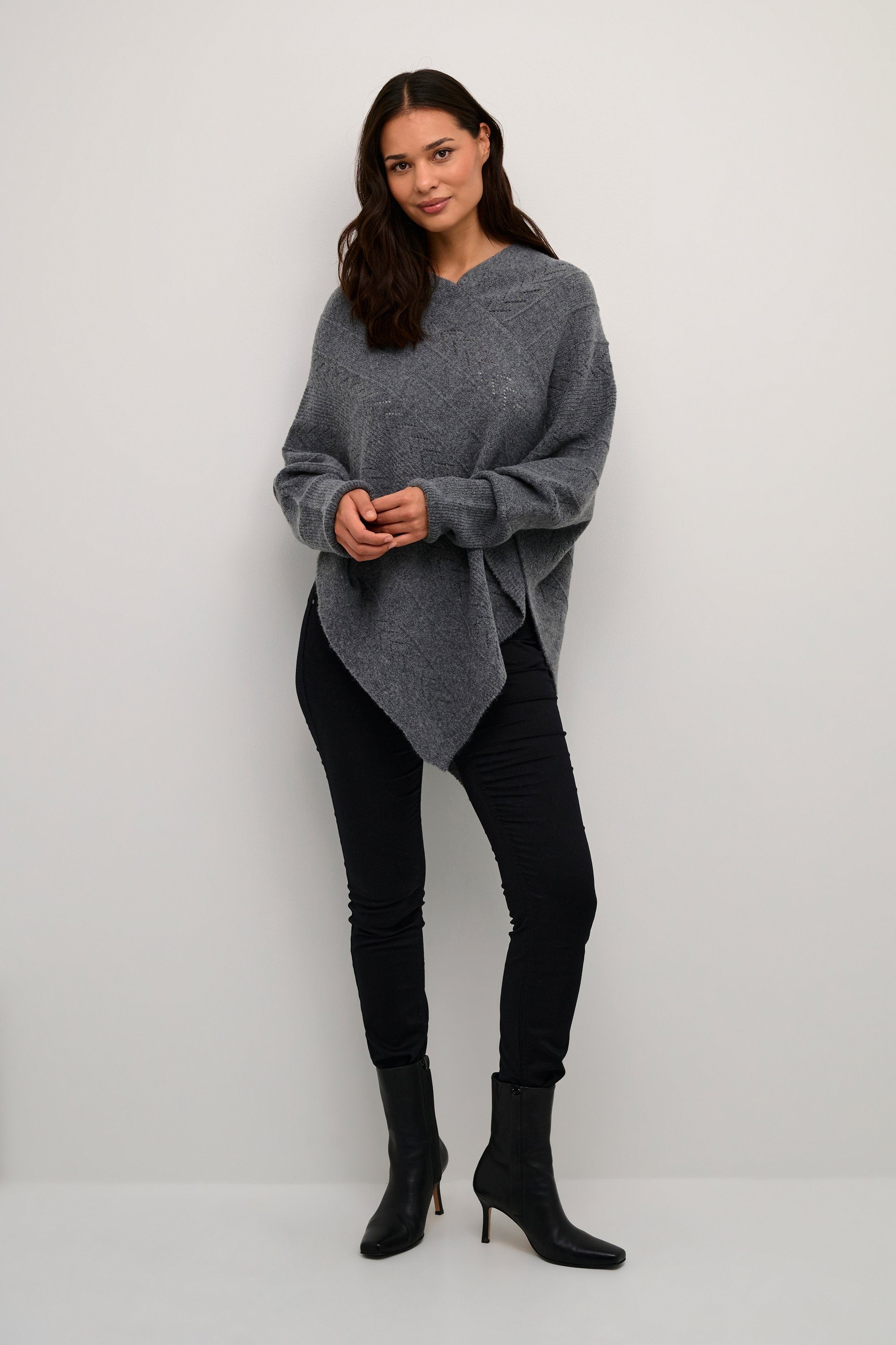 Cream Strickponcho Poncho CRHoliday