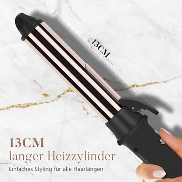 PARWIN PRO BEAUTY Glätteisen 360° Rotierender Lockenstab Automatisch Curling Iron 32 mm Keramik-Beschichtung, Nano-Titan-Beschichtung, Hair Curler mit LCD Display, 120-210℃