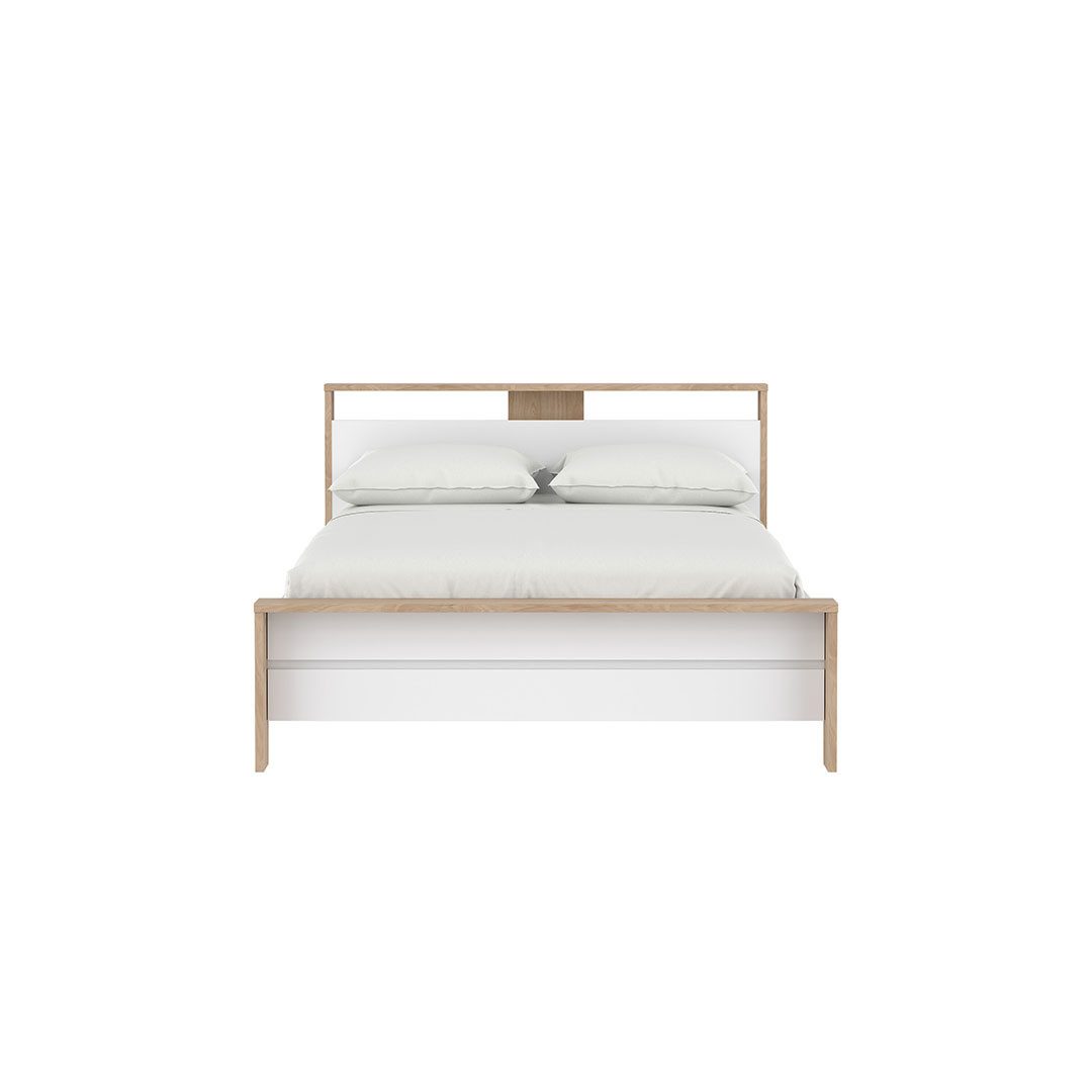 Tvilum Bett Next Bett mit 1 Einlegeboden 140x200cm weiß Hochgl