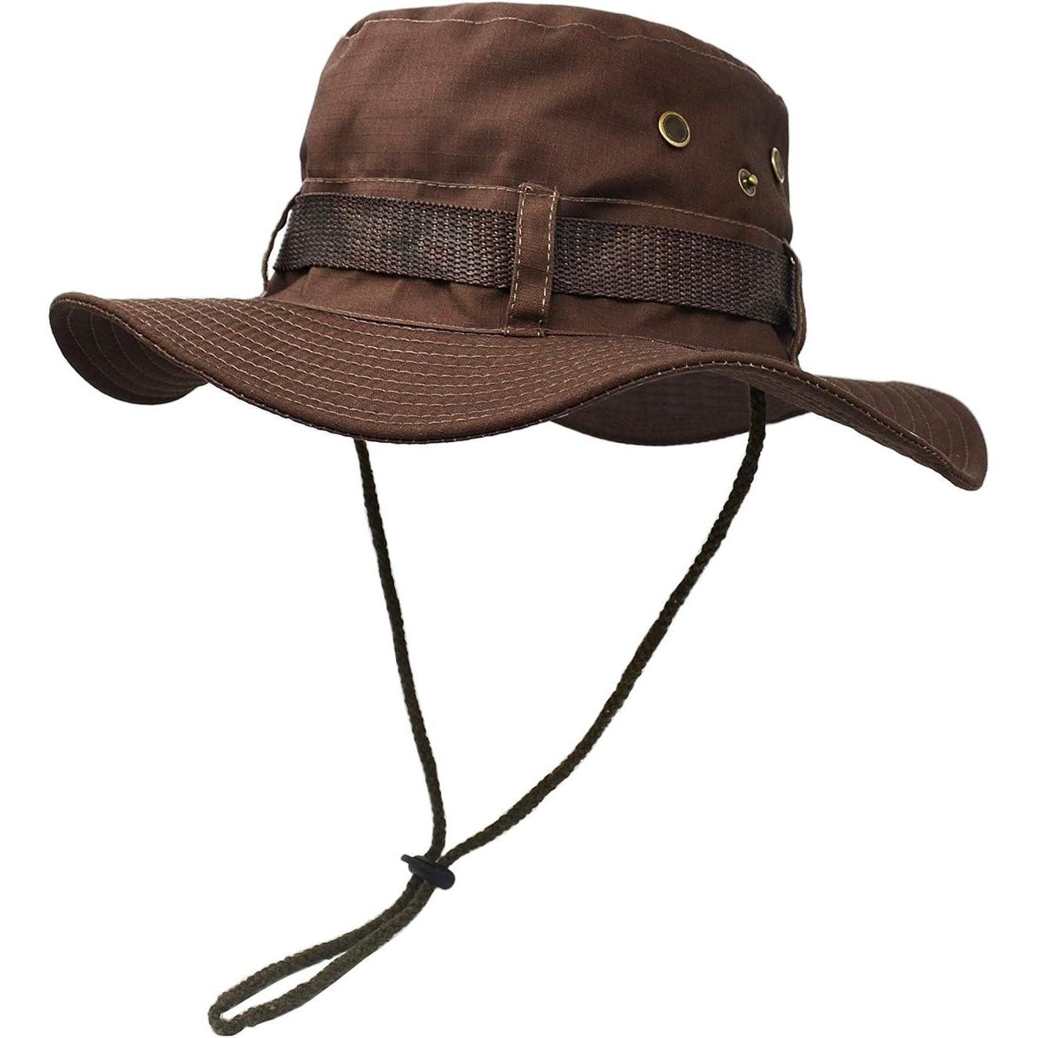 LuxusKollektion Sonnenhut Sonnenhut Buschhut Krempe Angeln Jagd Camping M Braun