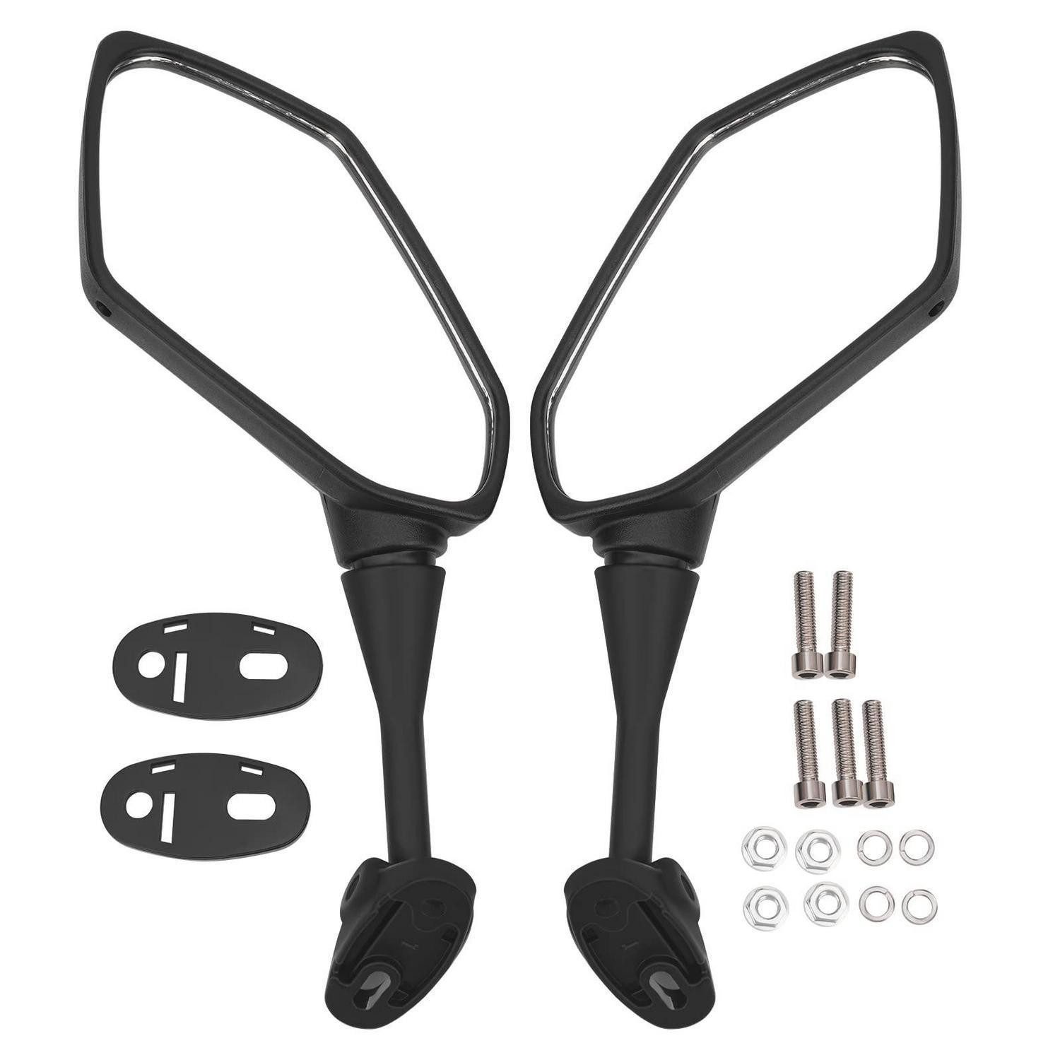 LuxusKollektion Motorradspiegel Motorrad Rückspiegel universal schwenkbar ABS schwarz (1-St)