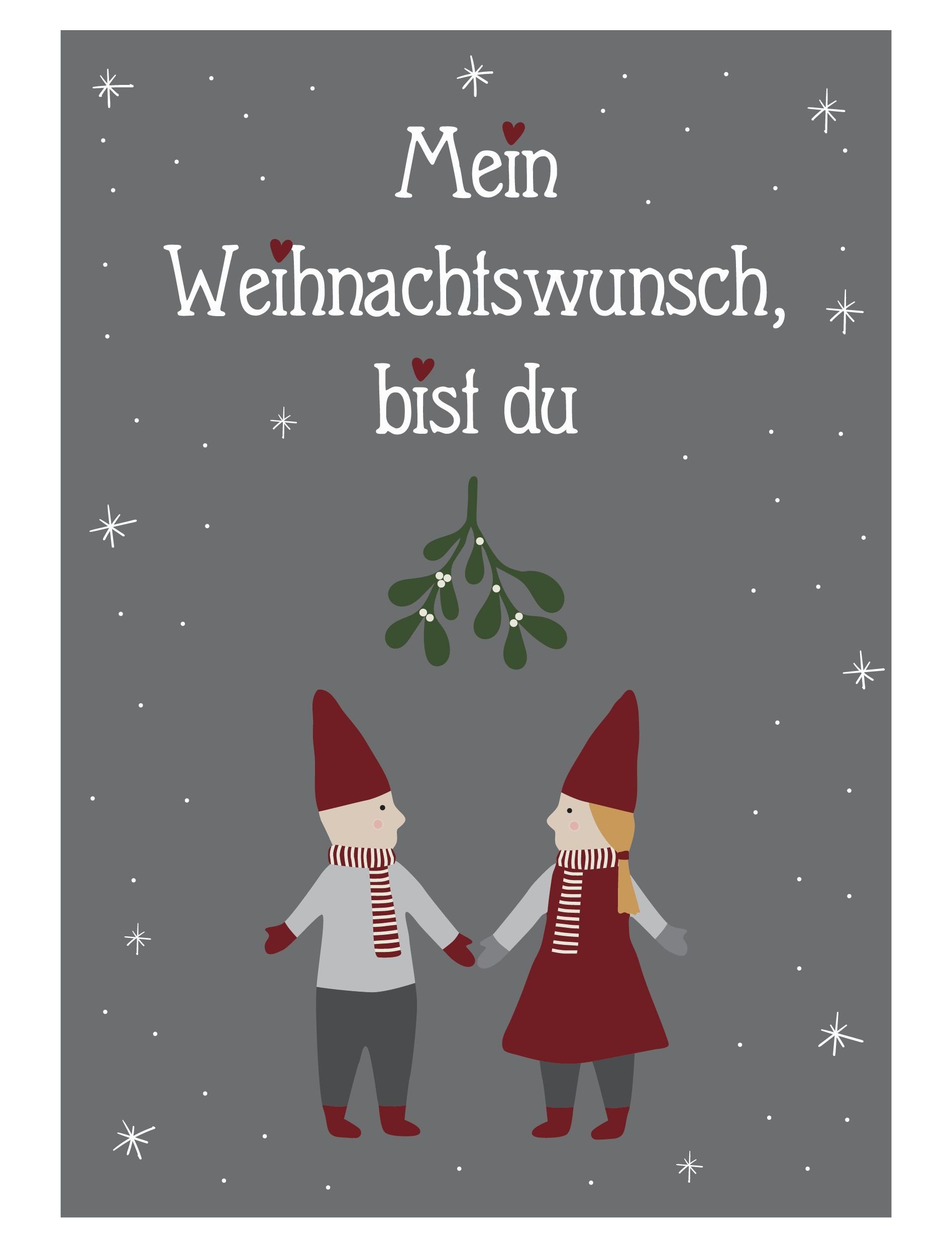 Ib Laursen Metallschild Wandschild Metallschild Schild "Mein Weihnachtswunsch bist du"