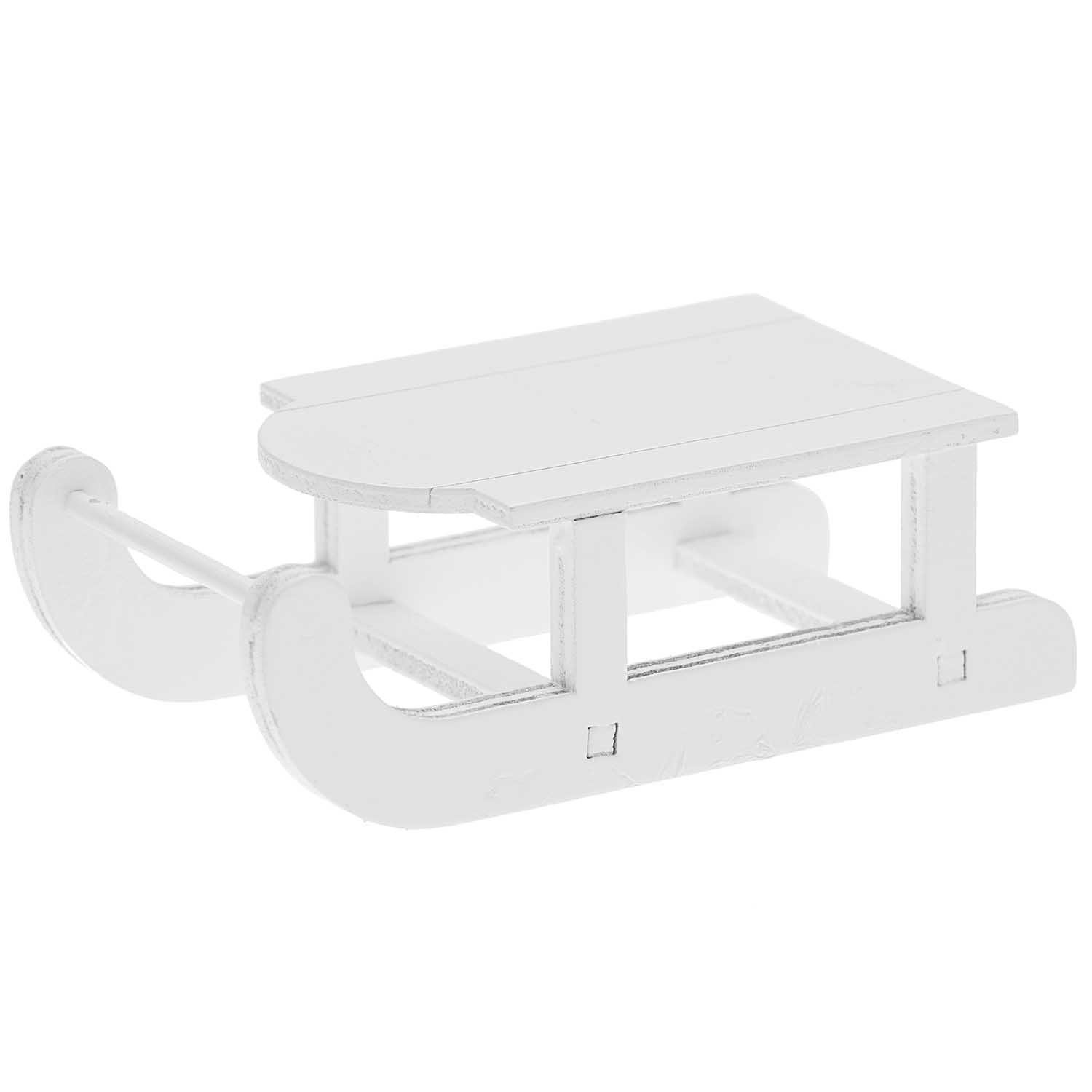 Rico Design Wichtel Miniatur Schlitten 7,5x4x2,5cm - Wichtel- und Puppenhaus