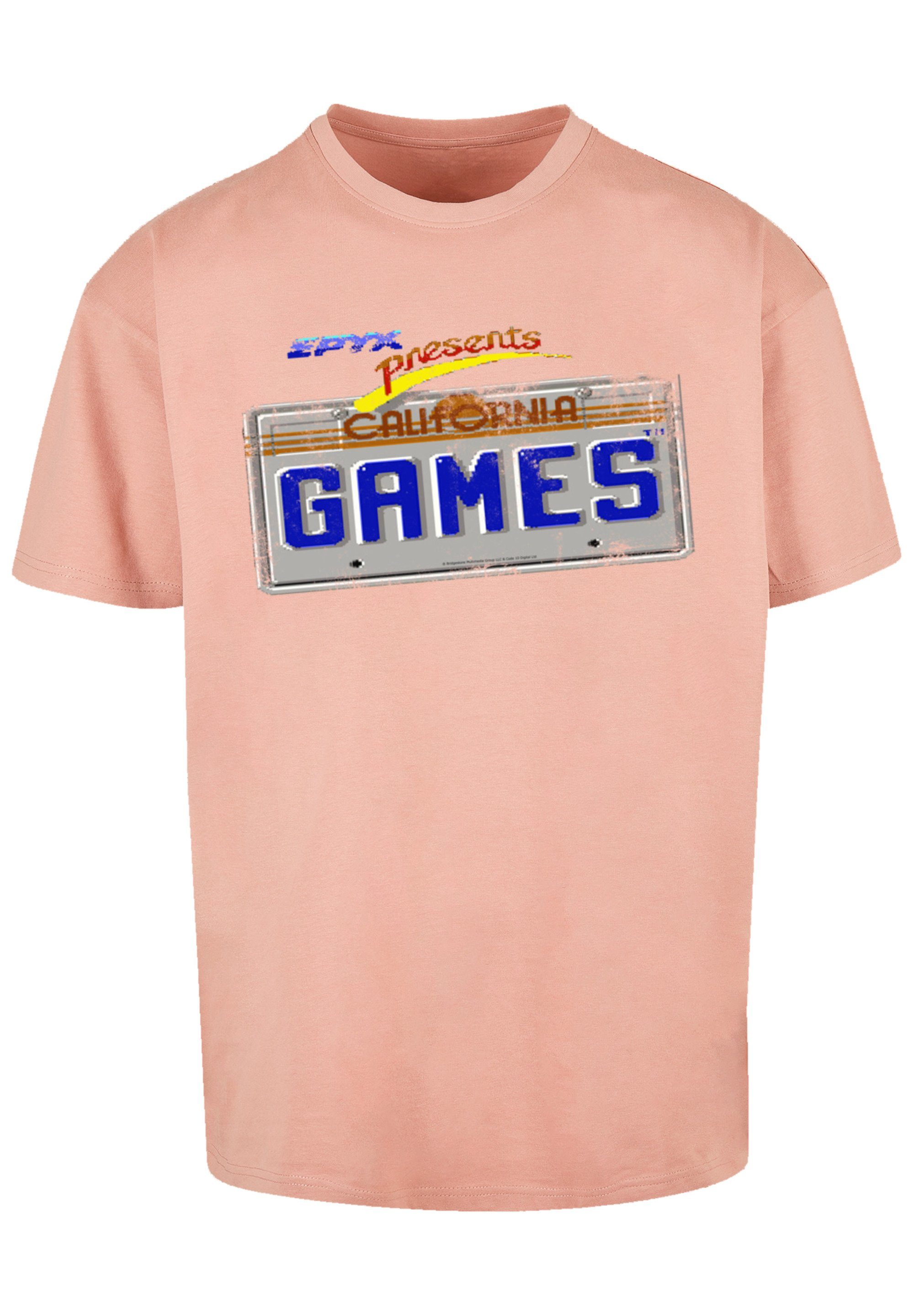 California Print amber F4NT4STIC T-Shirt Games Plate