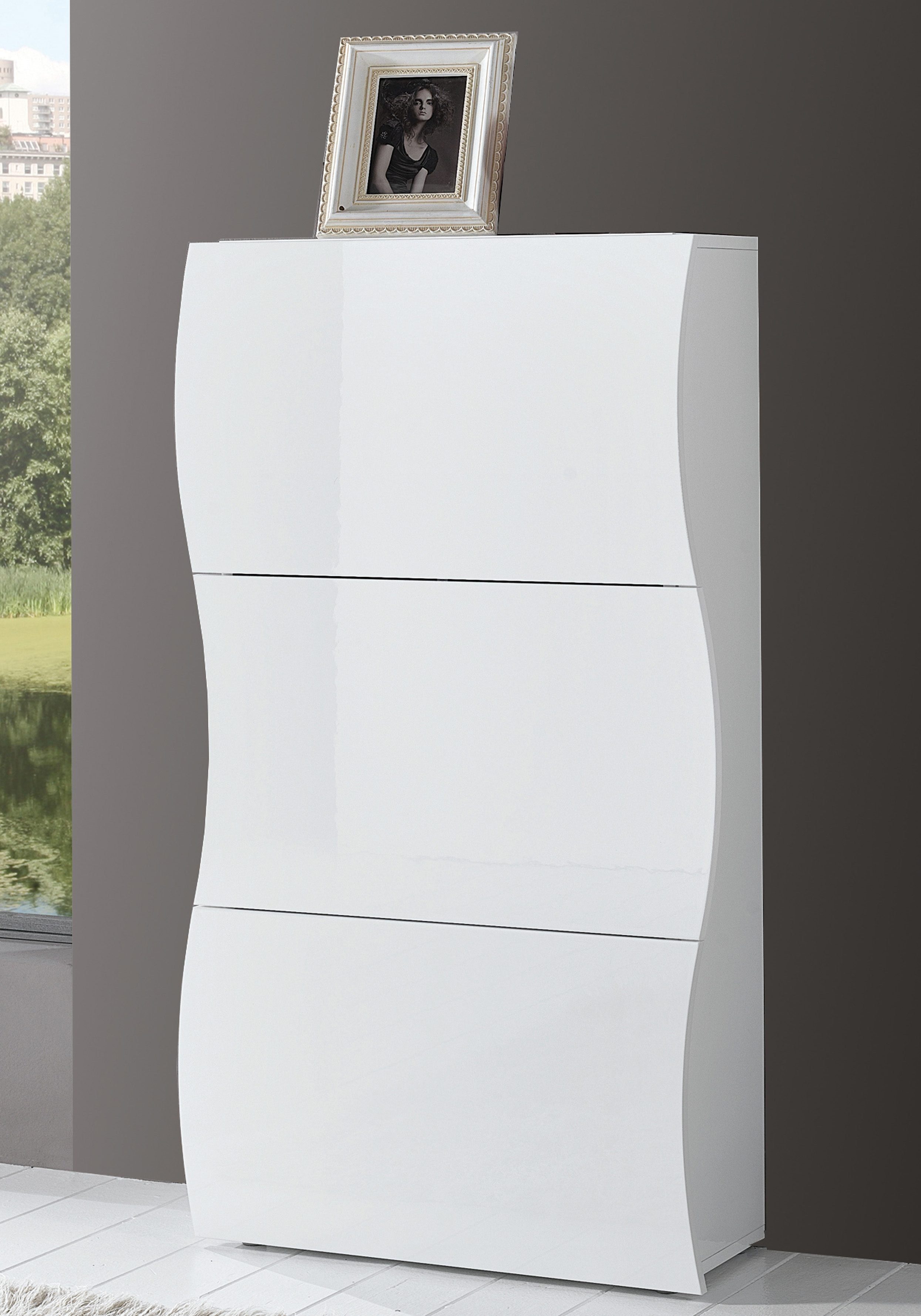 Home affaire Schuhschrank Schuhschrank mit Klappen / Schuhkommode, Höhe 121 cm