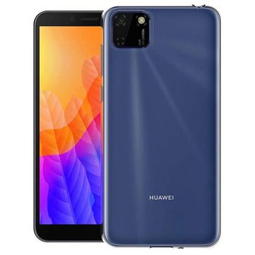 CoolGadget Handyhülle Transparent Ultra Slim Case für Huawei Y5p 5,45 Zoll, Silikon Hülle Dünne Schutzhülle für Huawei Y5p Hülle
