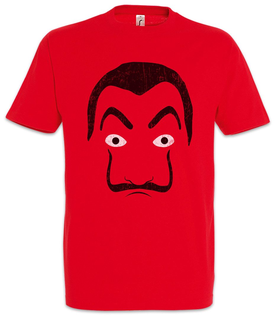 Print-Shirt Dali Mask Herren T-Shirt Robbery Bank Money Cash Überfall Professor