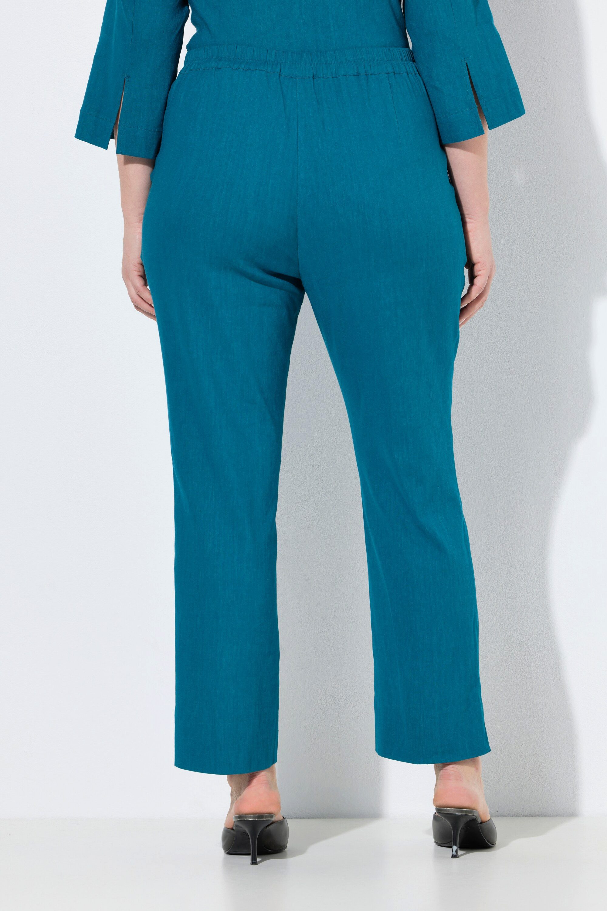 Ulla Popken 7/8-Hose Leinenmix-Hose