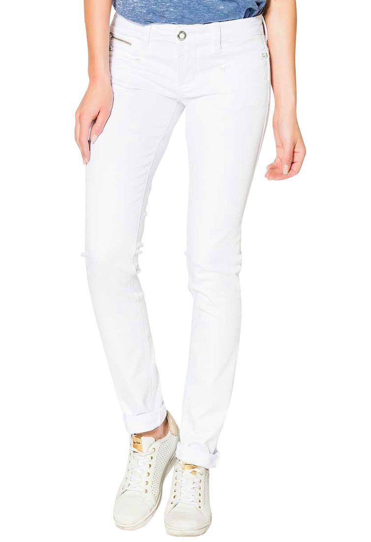 Freeman T. Porter Slim-fit-Jeans Alexa slim S-SDM white (1-tlg)