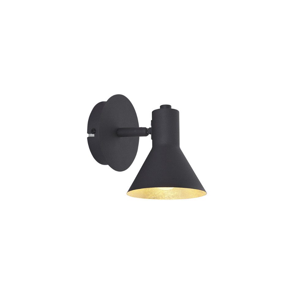 Qazqa LED Aufbaustrahler Magno, ohne Leuchtmittel, Warmweiß, QAZQA Aufbau­spot, e14, Schwarz, Stahl, Modern