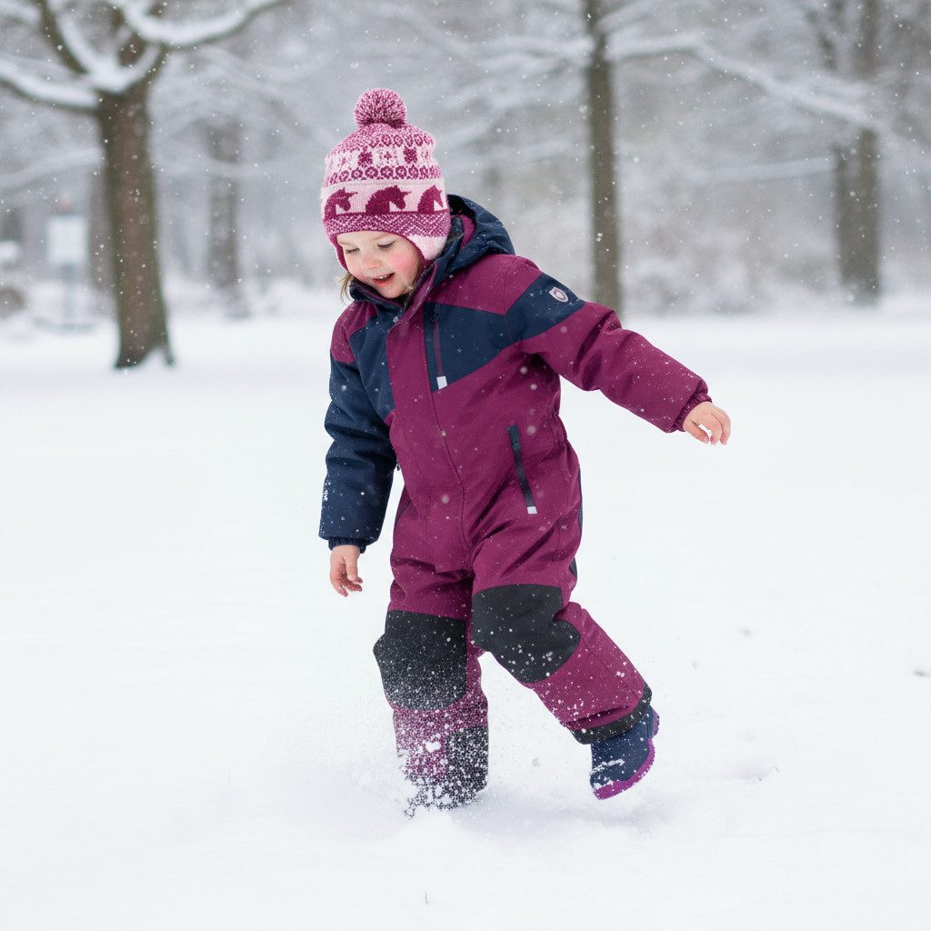 Killtec Schneeoverall Schneeanzug Kinder Skianzug orchidee/dunkelnavy Innenfutter aus Fleece