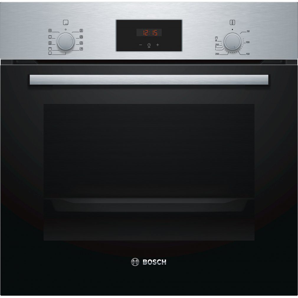 BOSCH Backofen-Set Teleskopauszug Versenkknebel 3D + PKM Glaskeramikkochfeld Bräterzone, mit 1-fach Teilauszug – Bild 2 von 5