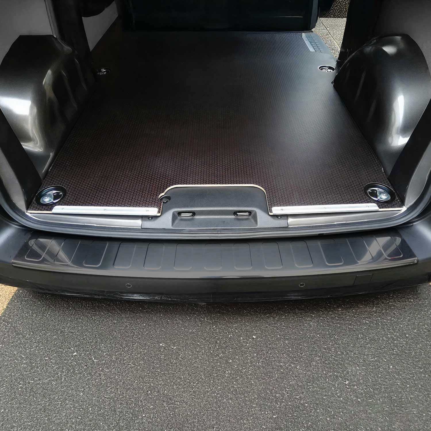 OMAC Ladekantenschutz für Fiat Scudo 2022-25 Länger L3 Chrom Dunkel, Zubehör für Fiat Scudo 2022-2025 Länger L3, Langlebig,Einfache Reinigung,Einfache Installation,Rostbeständig