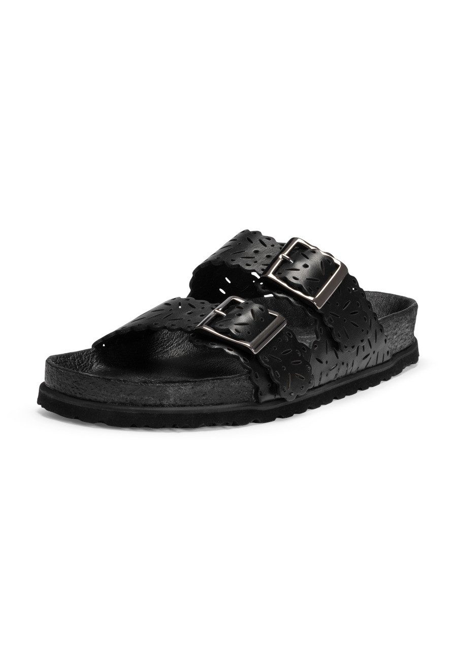 vitaform Damen Pantoletten Softnappaleder Pantolette