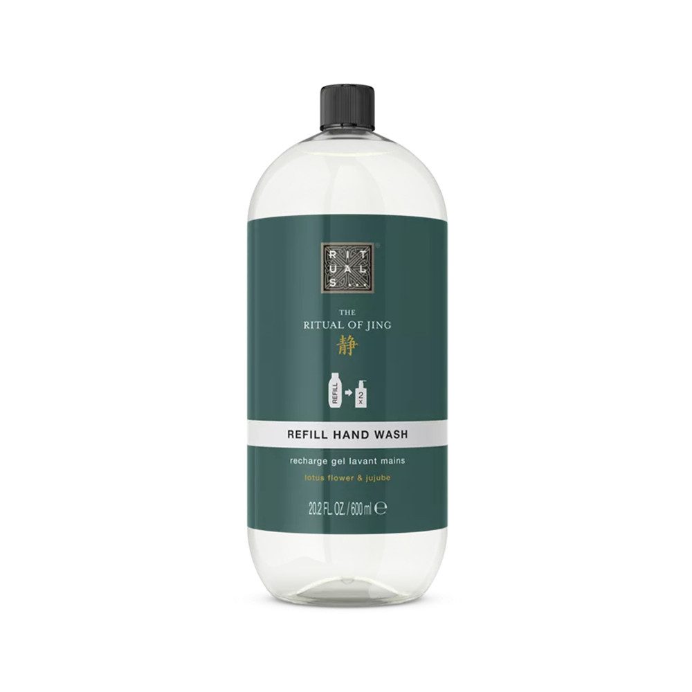 Rituals Flüssigseife Rituals Jing Handseife Nachfüllpackung 600 ml Refill, 1-tlg., Beruhigende Handseife mit Lotusblüte und Jujube
