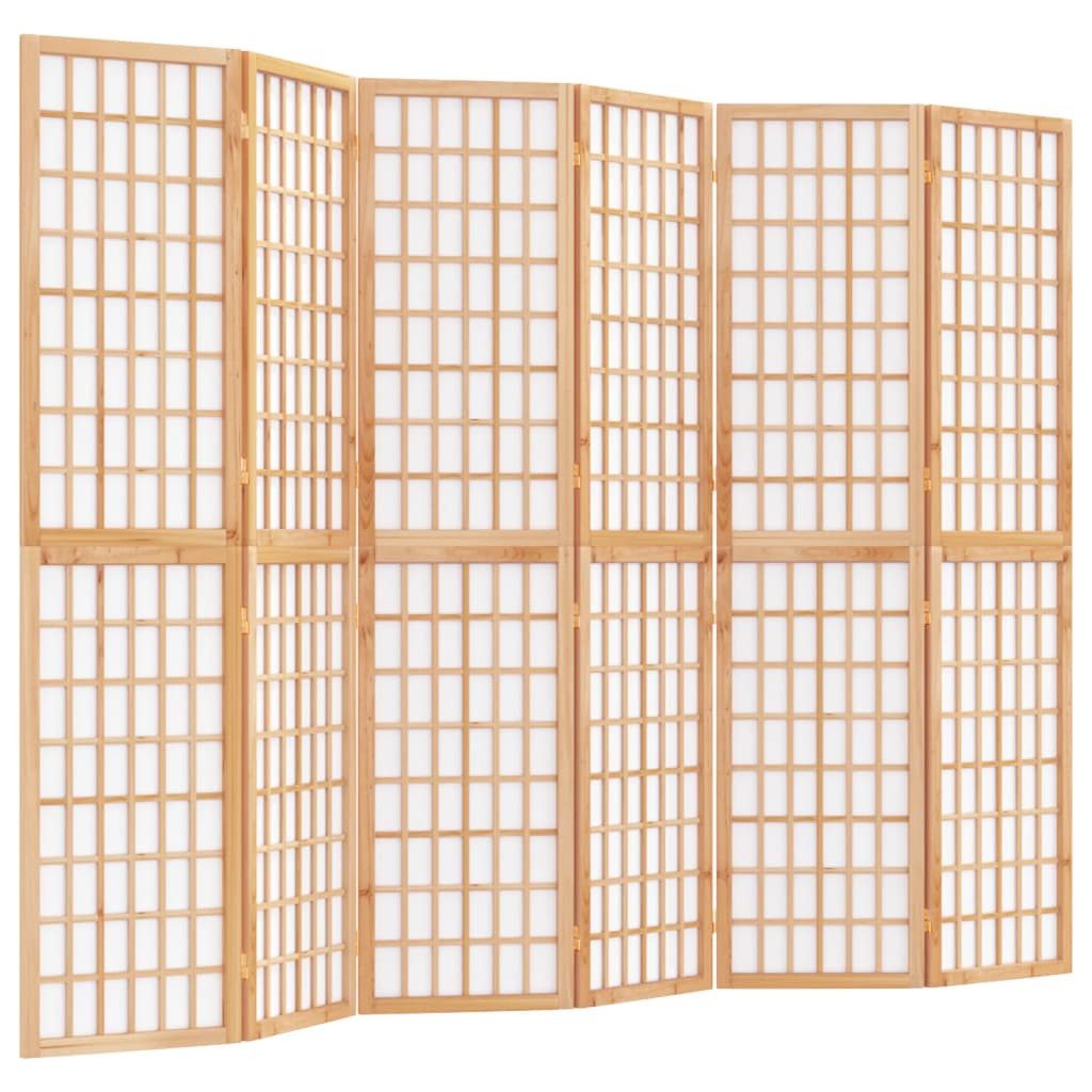 vidaXL Перегородки 6-tlg. Paravent Japanischer Stil Faltbar 240x170 cm, 1-tlg.