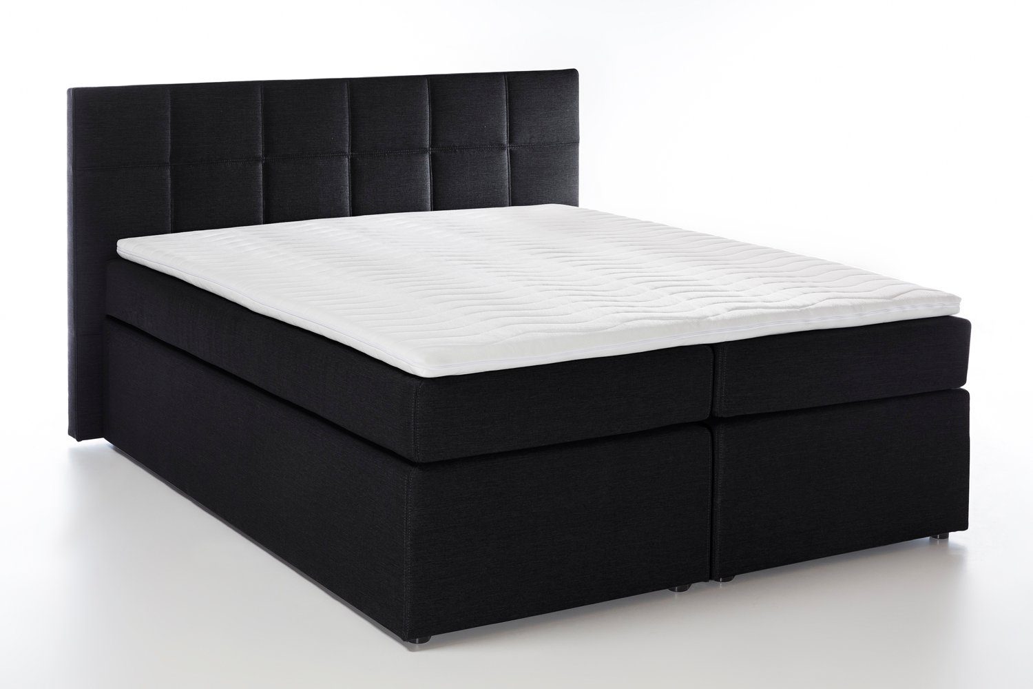 Möbelfreude Boxspringbett Boxspringbett Bea Schwarz 200x200 günstig online kaufen