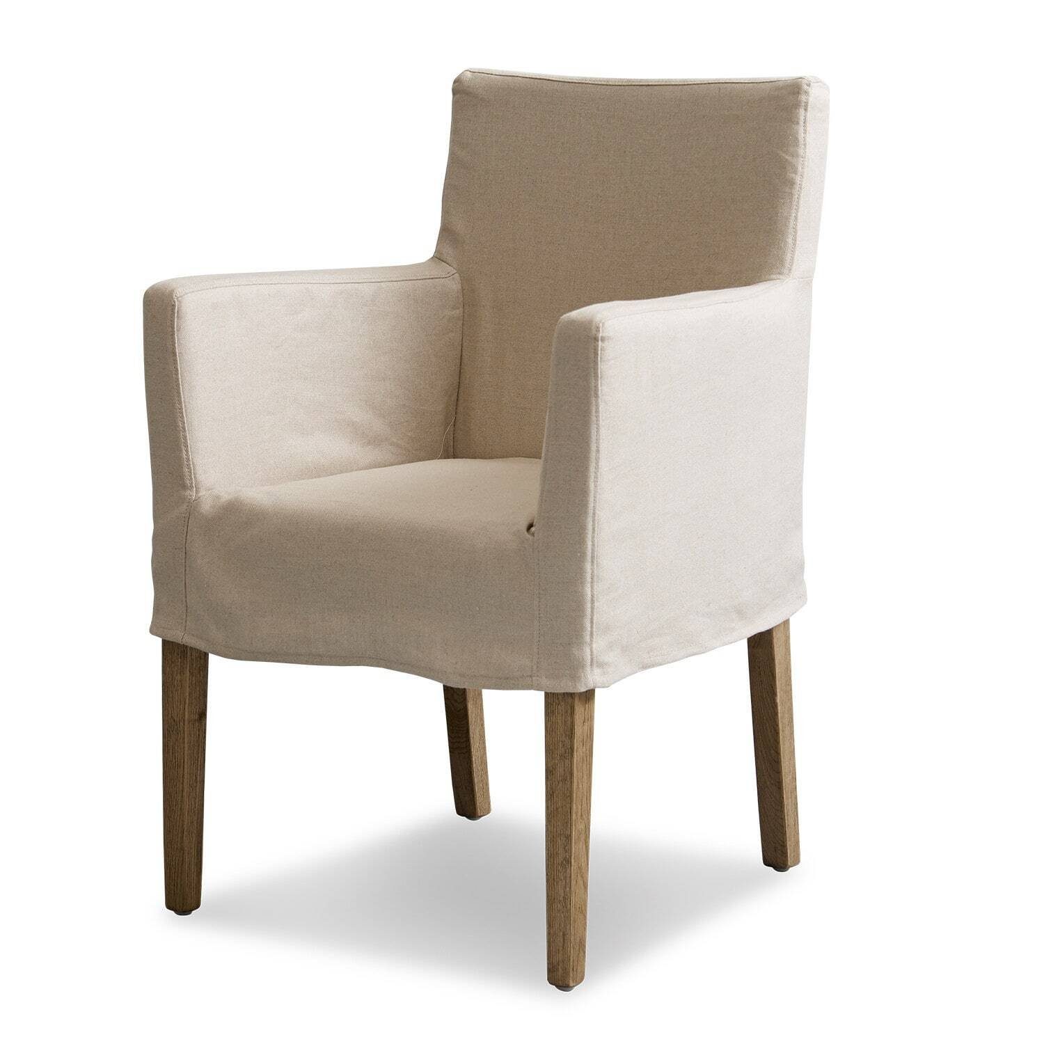 Mirabeau Esszimmerstuhl Stuhl Longhill leinen/braun