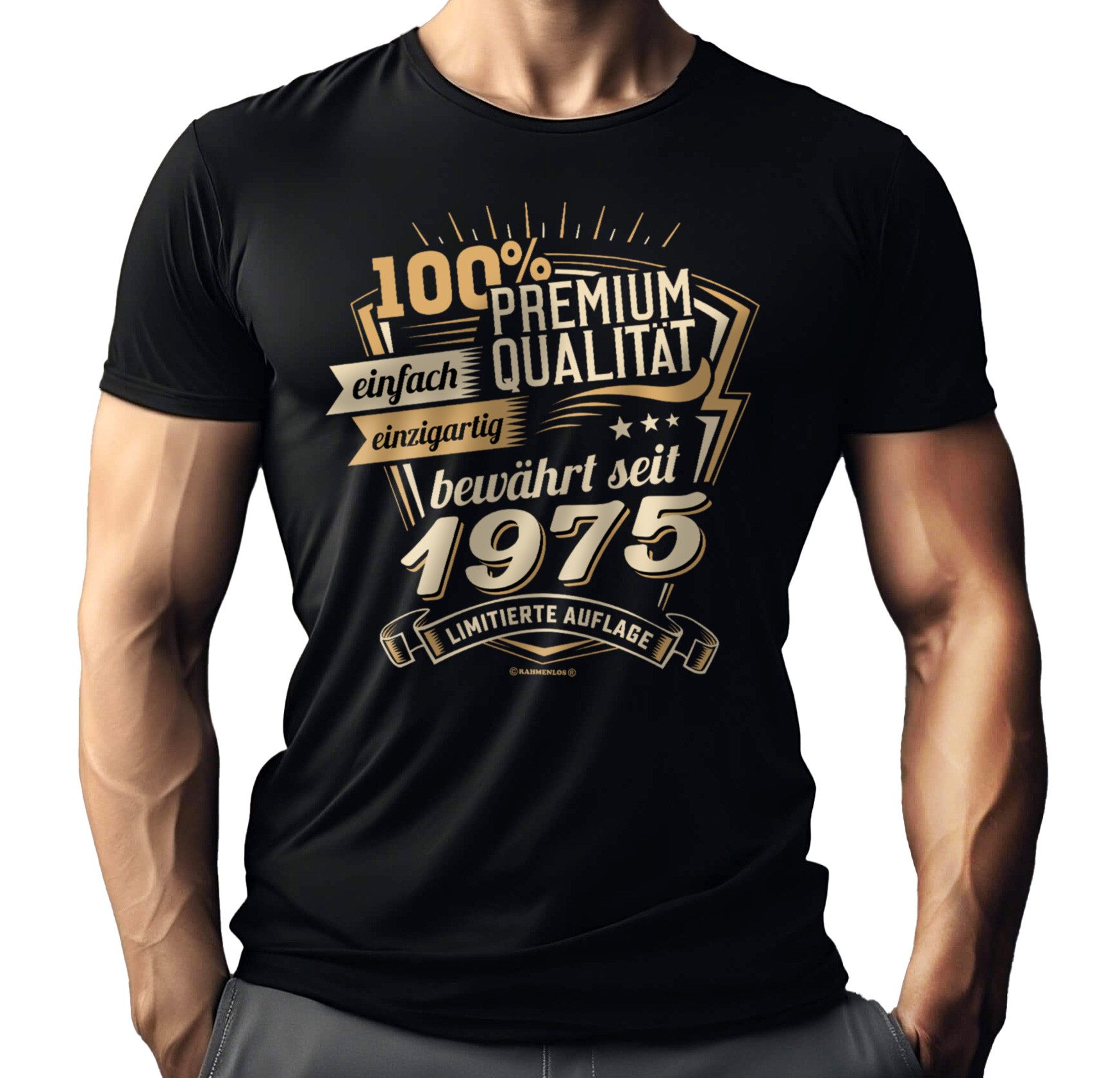 RAHMENLOS® T-Shirt als Geschenk zum 50. günstig online kaufen