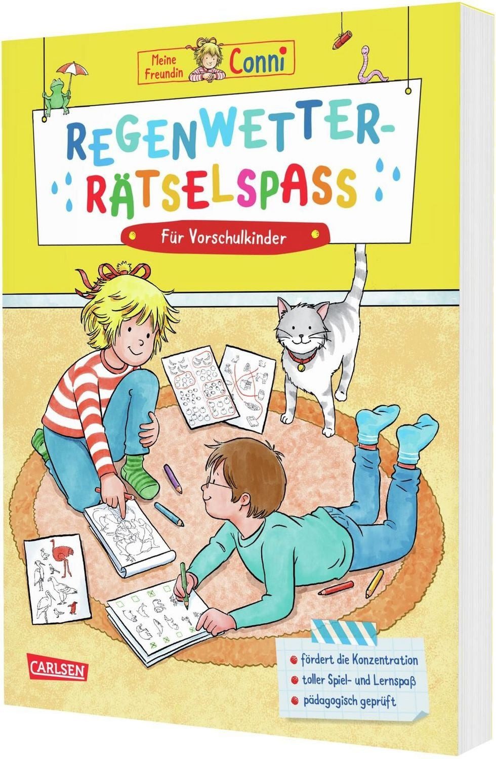 Conni Gelbe Reihe (Beschäftigungsbuch): Regenwetter-Rätselspaß für Vor / Hanna Sörensen