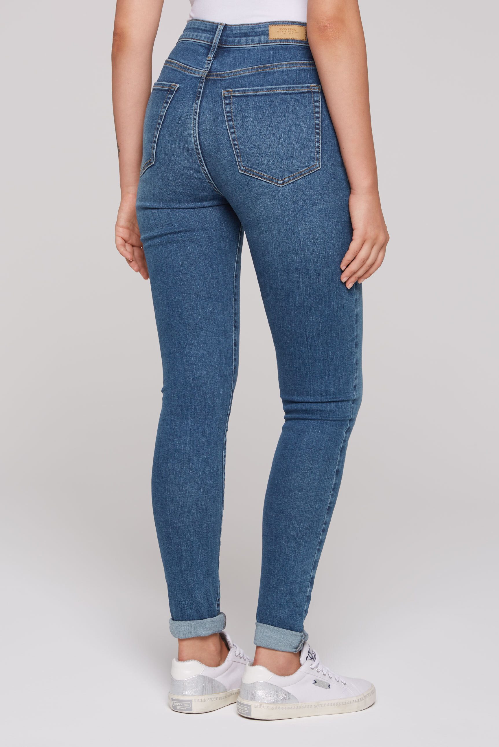 SOCCX Slim-fit-Jeans mit hoher Leibhöhe – Bild 5 von 5