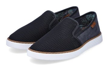 Rieker Slip-On Sneaker Casual Slipper, Freizeitschuh mit gemustertem Innenfutter