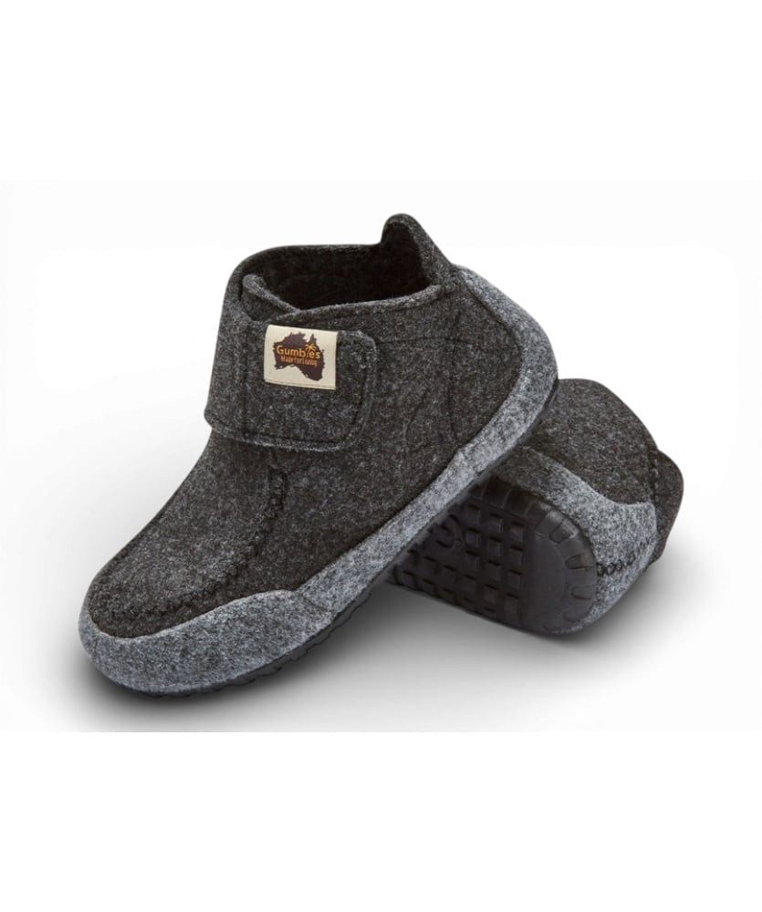 Gumbies Quokka Pantoffel charcoalgrau - 1 Paar Hausschuh