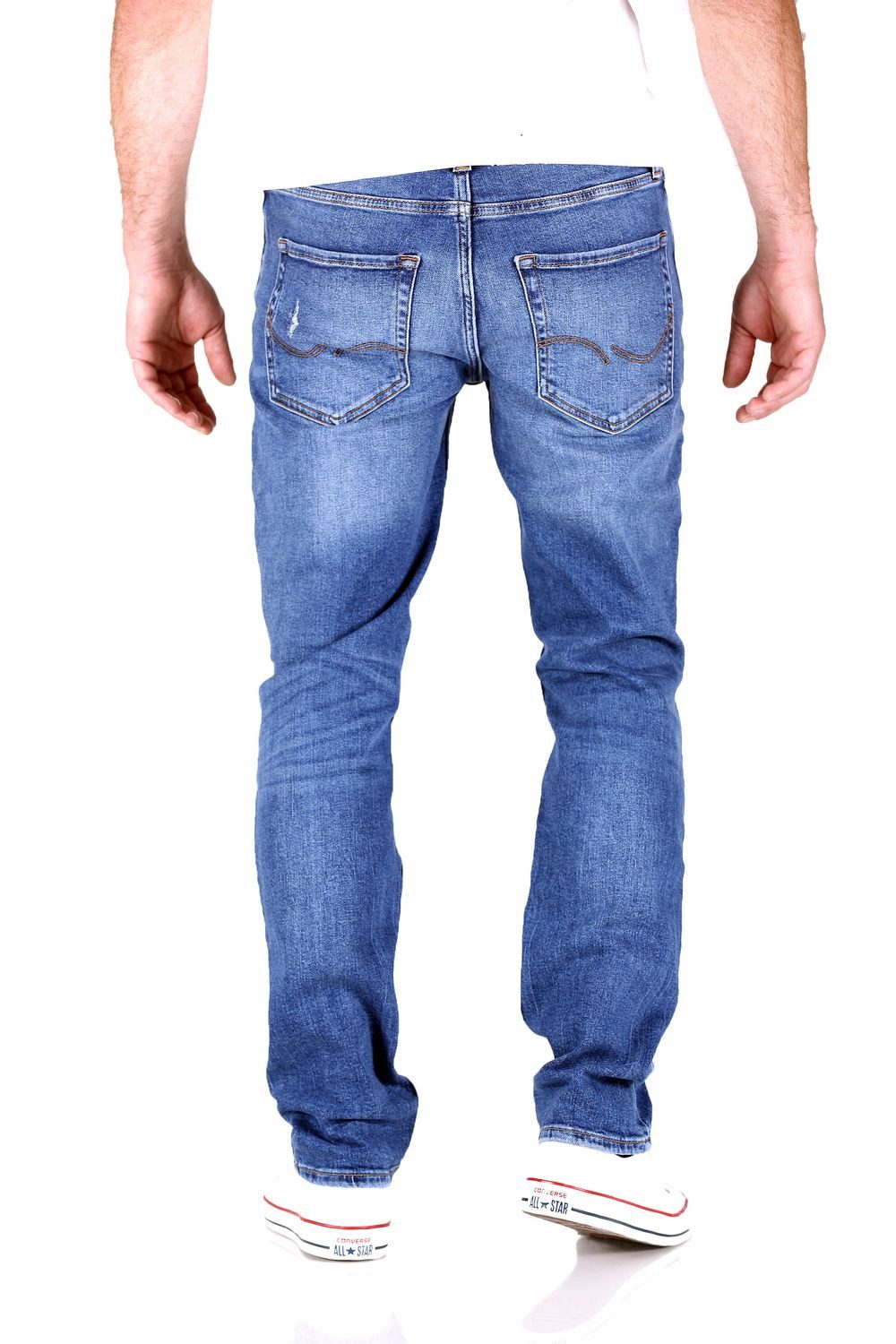 Jack & Jones Slim-fit-Jeans Jack & Jones Tim Original Slim Straight Fit Herren Jeans – Bild 3 von 3