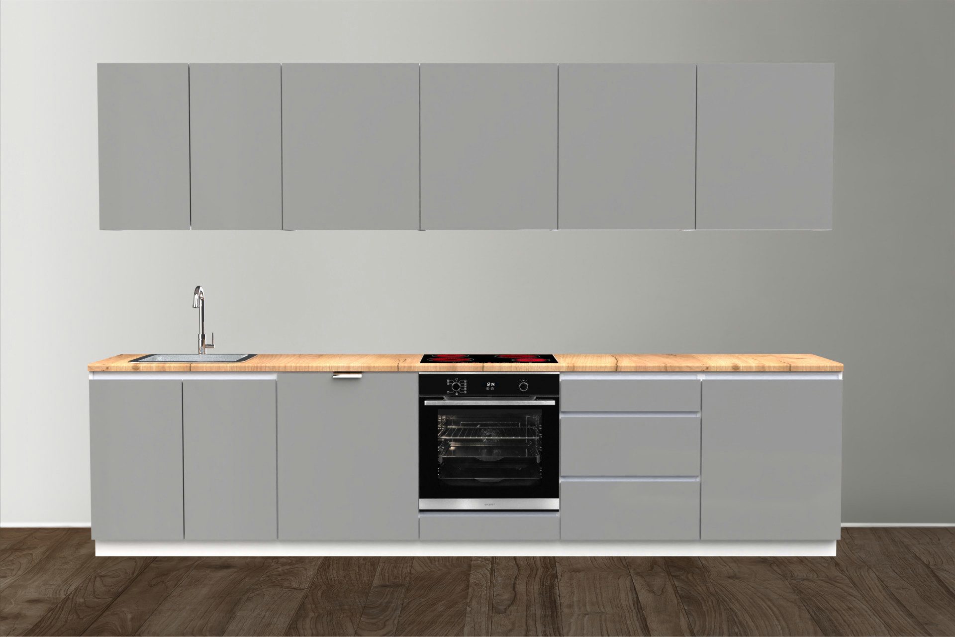 OMILI Küchenzeile OMEGA Grifflose (Breite 320cm), günstig online kaufen