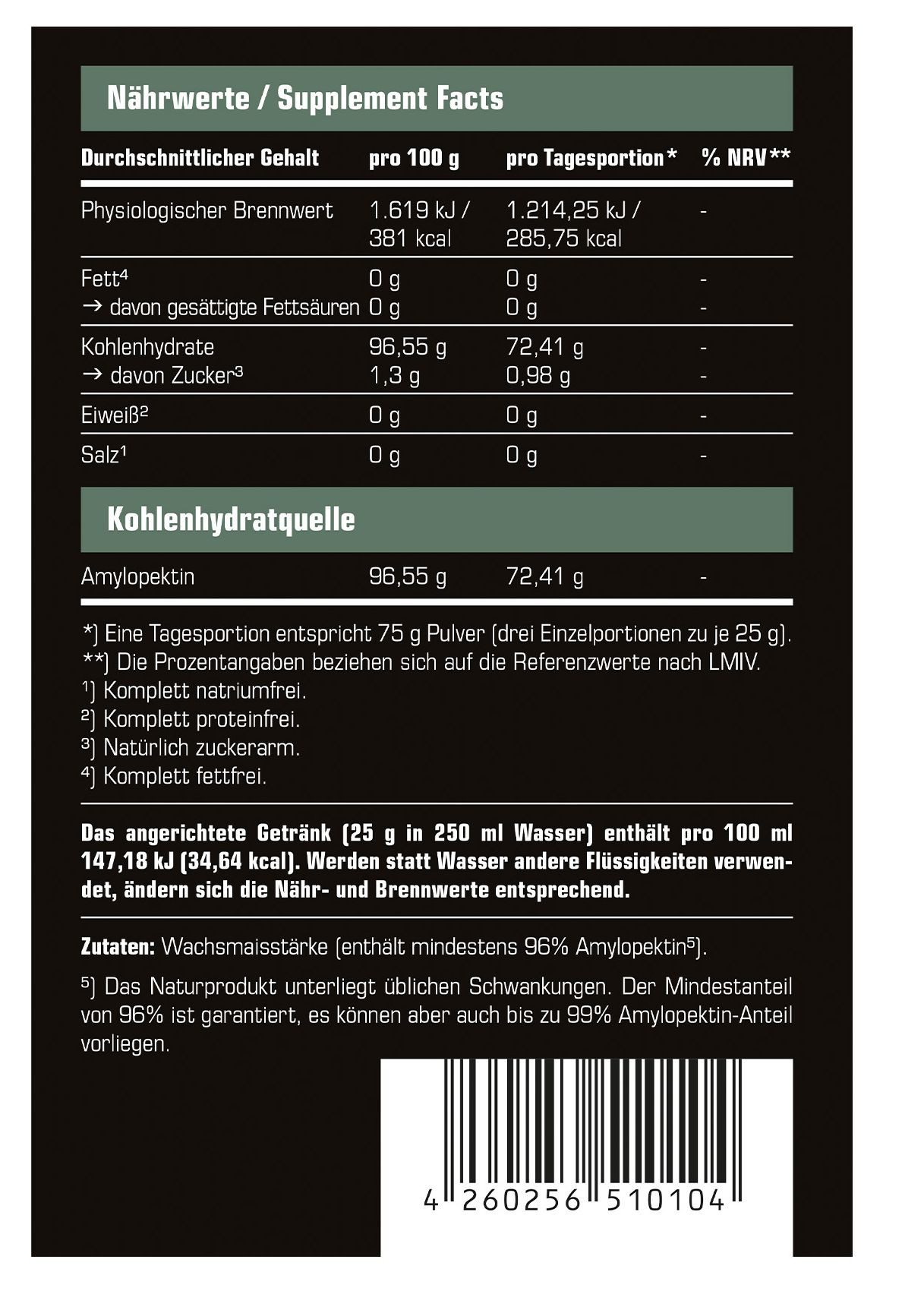 SRS™ SRS Amylo Pure - 2000g Neutral Pulver