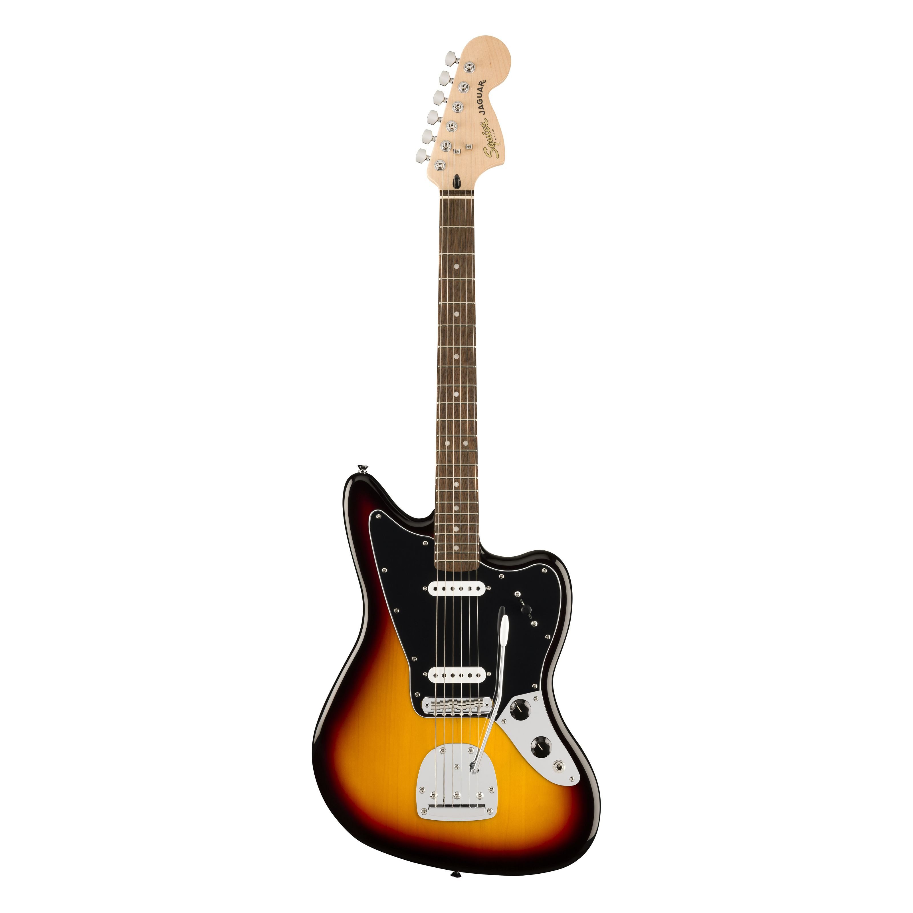 Squier E-Gitarre, E-Gitarren, Andere Modelle, Affinity Jaguar LRL 3TS 3-Color Sunburst - E-Gitarre