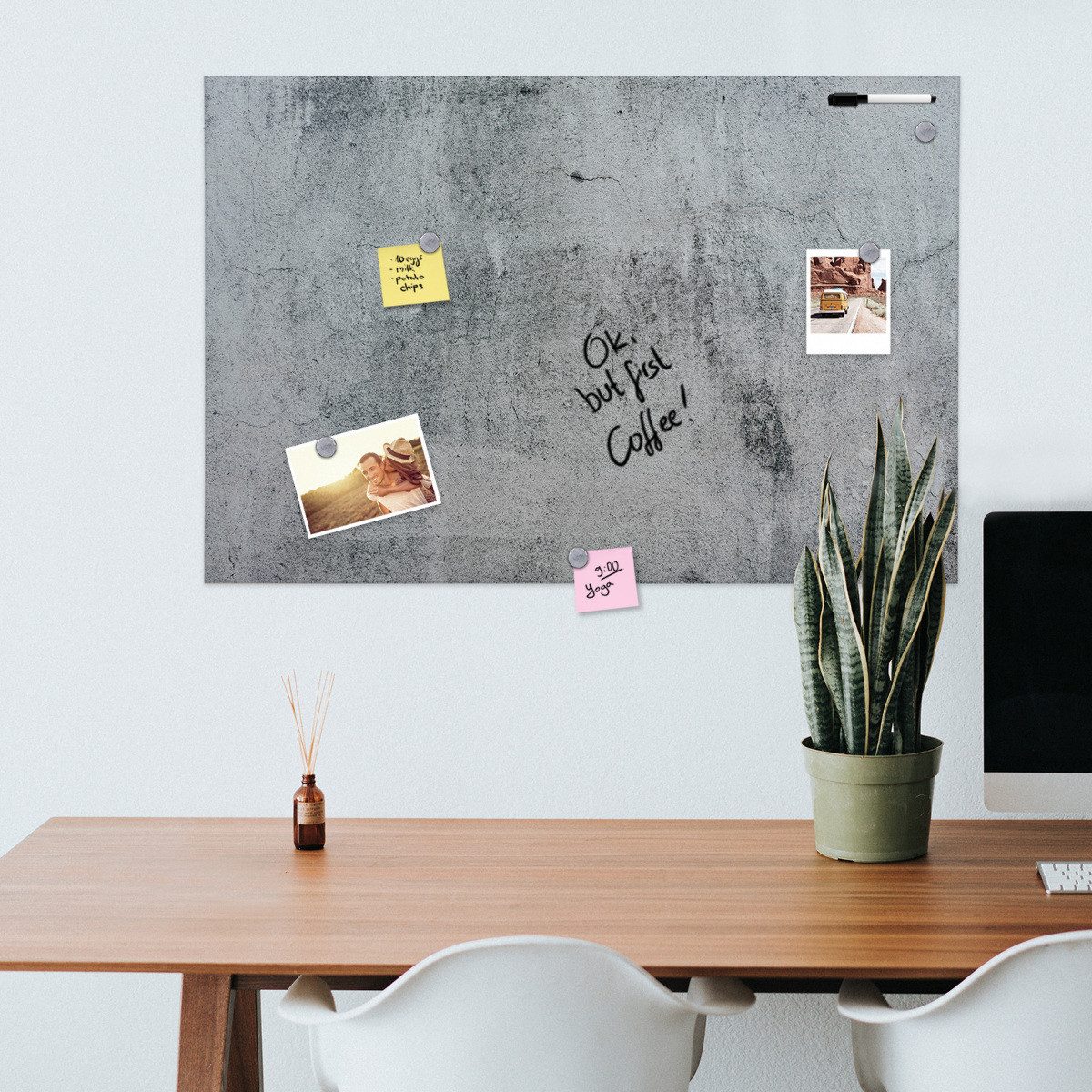 Navaris Tafel Magnetpinnwand zum Beschriften - 90x60 cm - Tafel abwaschbar, günstig online kaufen