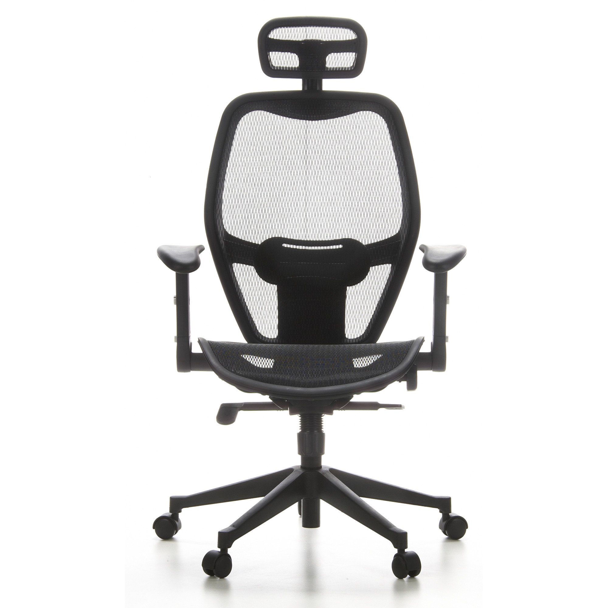 hjh OFFICE Drehstuhl Profi Bürostuhl AIR-PORT Netzstoff (1 St), Schreibtischstuhl ergonomisch Schwarz