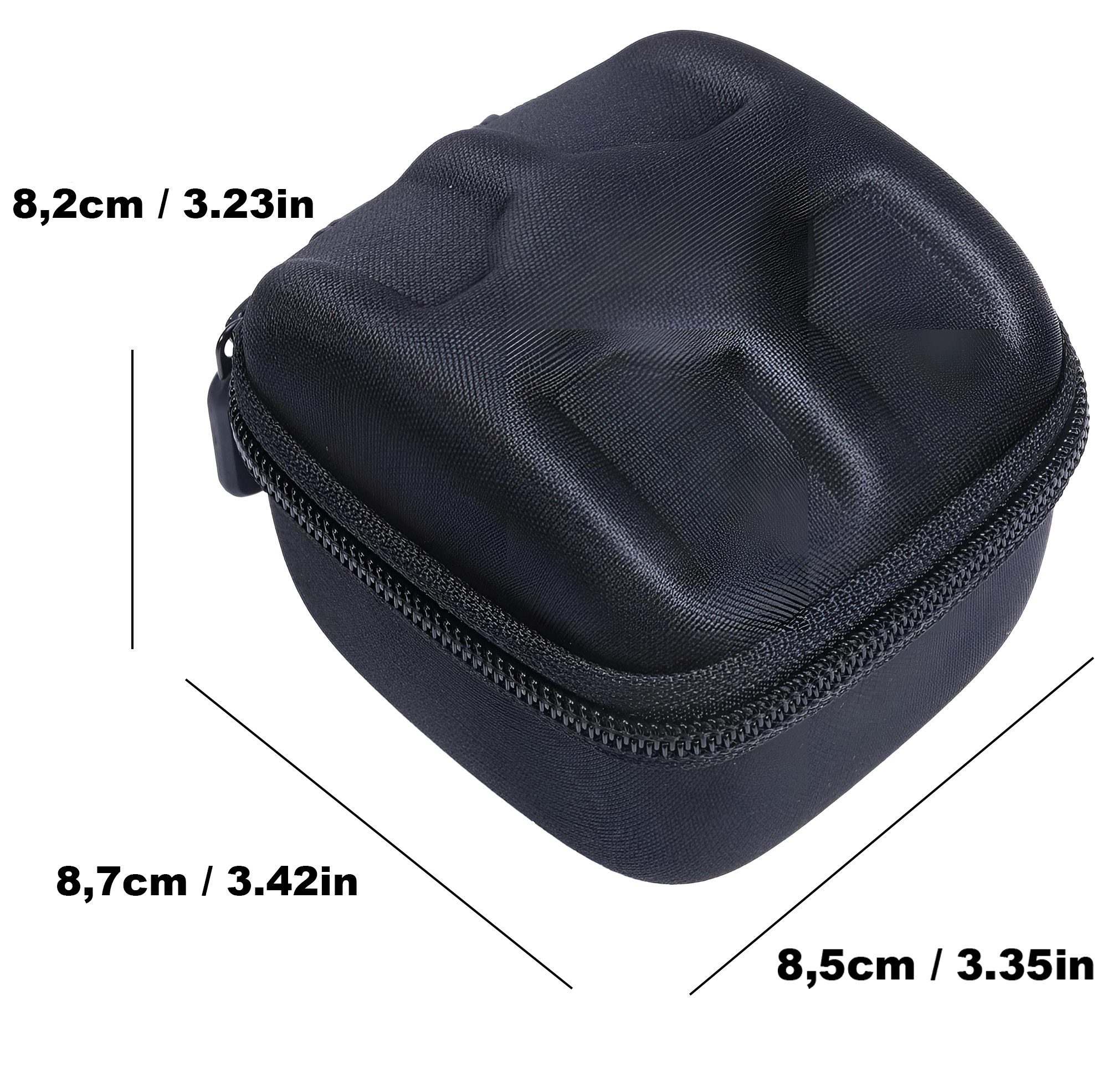 S&T Design Uhrenetui Uhrenbox für Reisen Schutz für Uhren Wasserdicht Stoßfest (Uhren Transport, Samt-Innenfutter & Nylon), Tragbare Uhrenbox für Armbanduhren & Smartwatches bis 55 mm