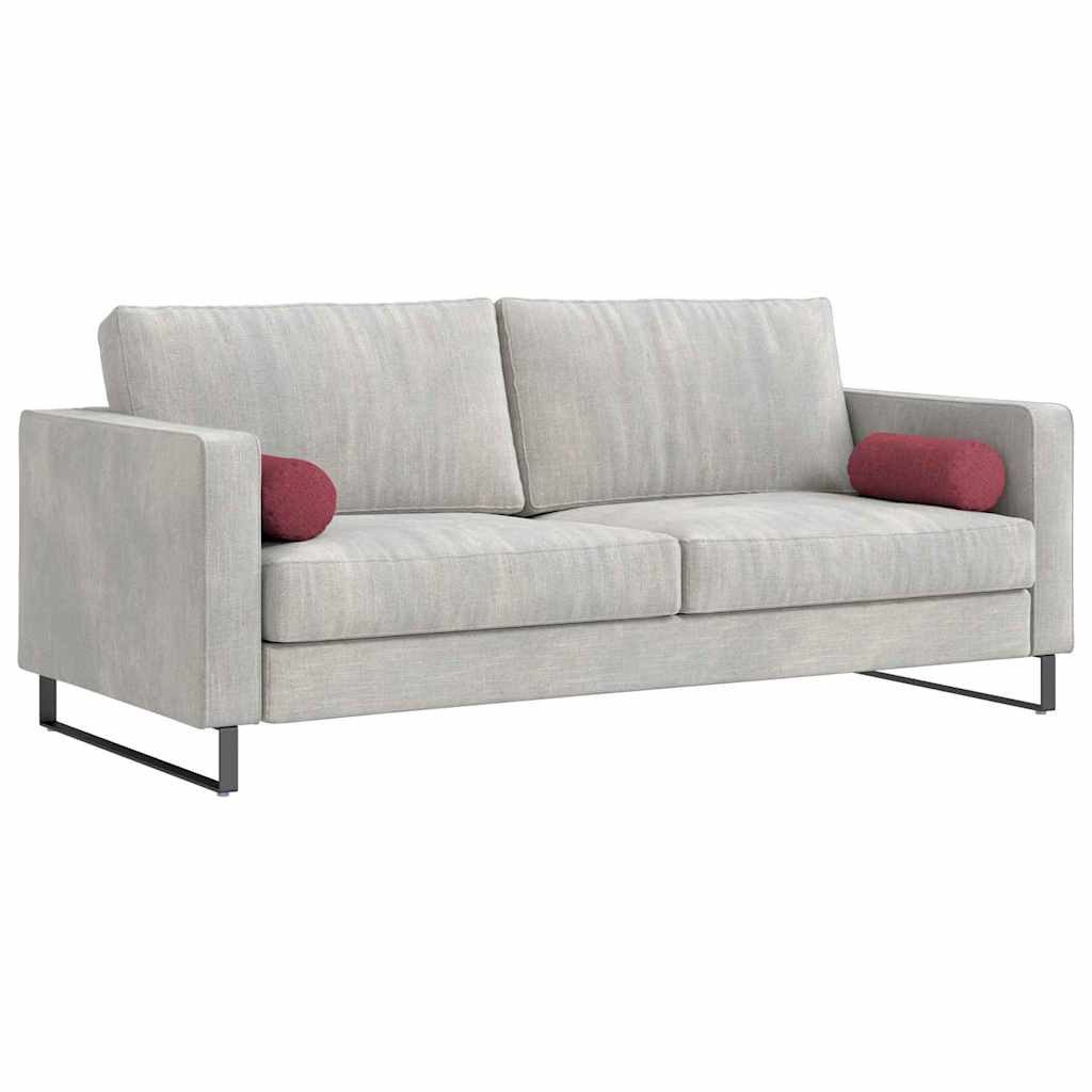 vidaXL Sitzauflage Bolsterkissen 2 Stück Weinrot Ø 15 x 40 cm Stoff, (2 St) günstig online kaufen