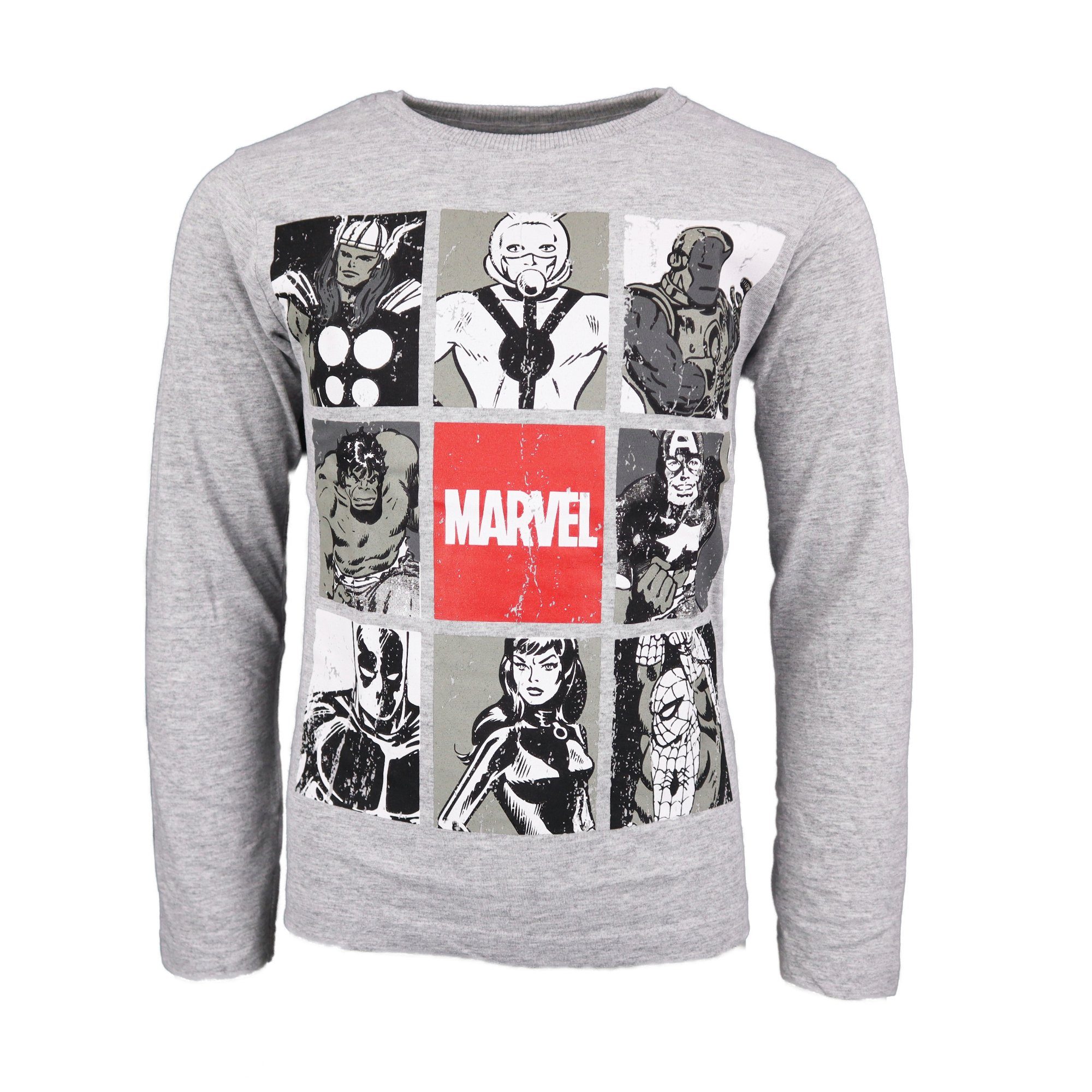 Langarmshirt Marvel Avengers Jugend Jungen langarm Shirt