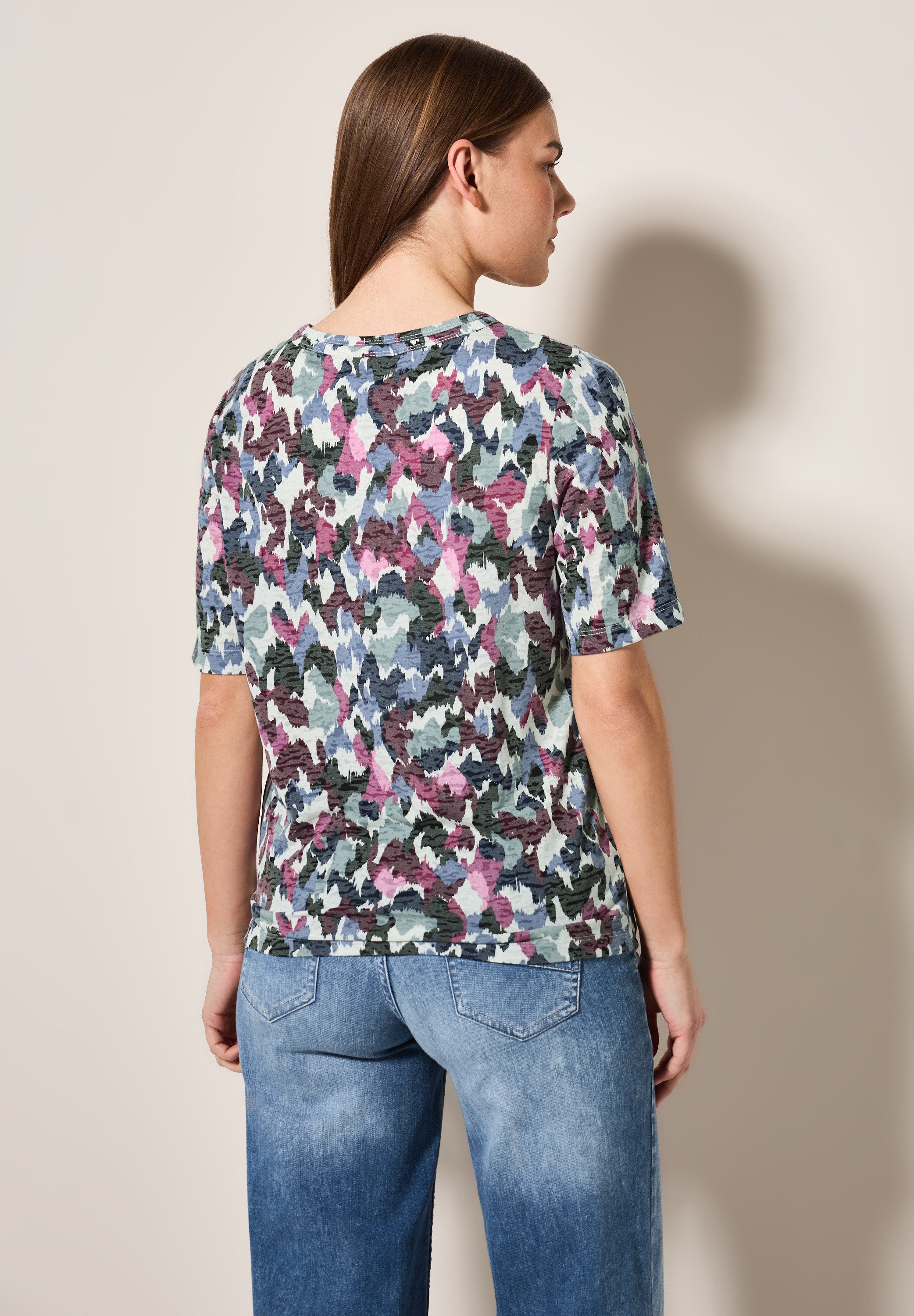 CECIL T-Shirt mit Burn-Out-Muster günstig online kaufen