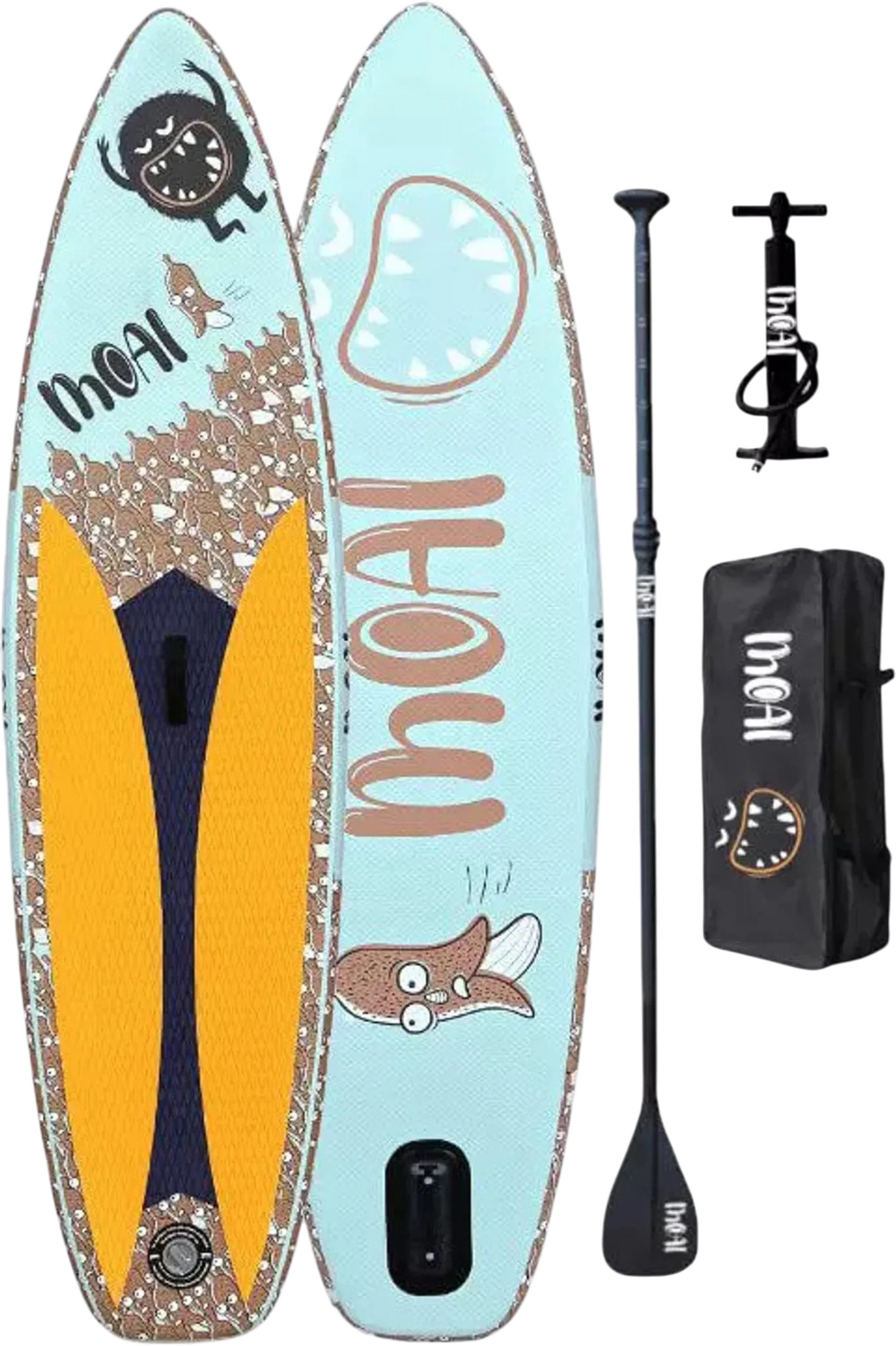 SUP-Board MOAI 8.2 Kinder SUP Board 5,8 kg super leicht inkl. Paddel Set